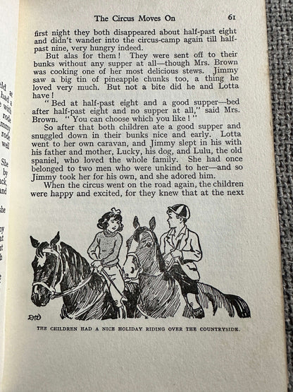 1950 Circus Days Again - Enid Blyton (E. H. Davie Illust) George Newnes Ltd