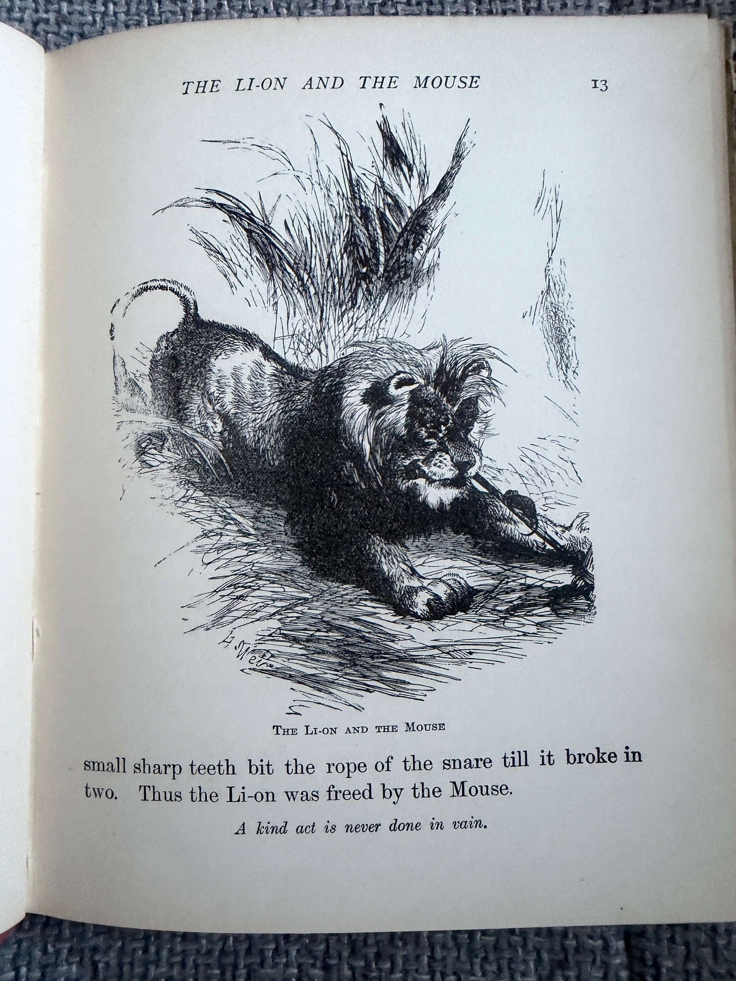 1894 The Child’s Picture Fable Book In Words Of One Syllable- Harrison Weir illust (George Routledge & Sons Ltd)