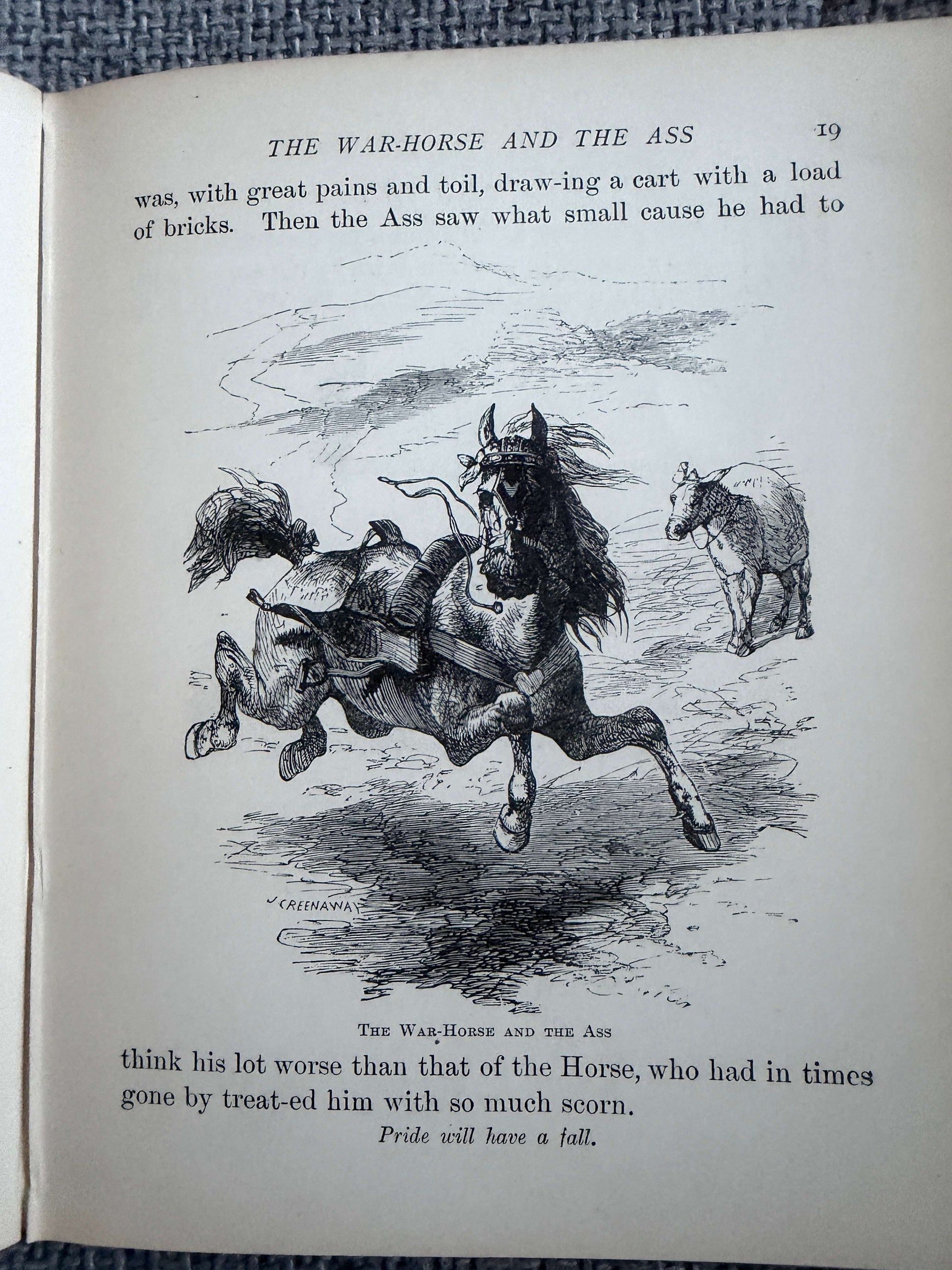 1894 The Child’s Picture Fable Book In Words Of One Syllable- Harrison Weir illust (George Routledge & Sons Ltd)