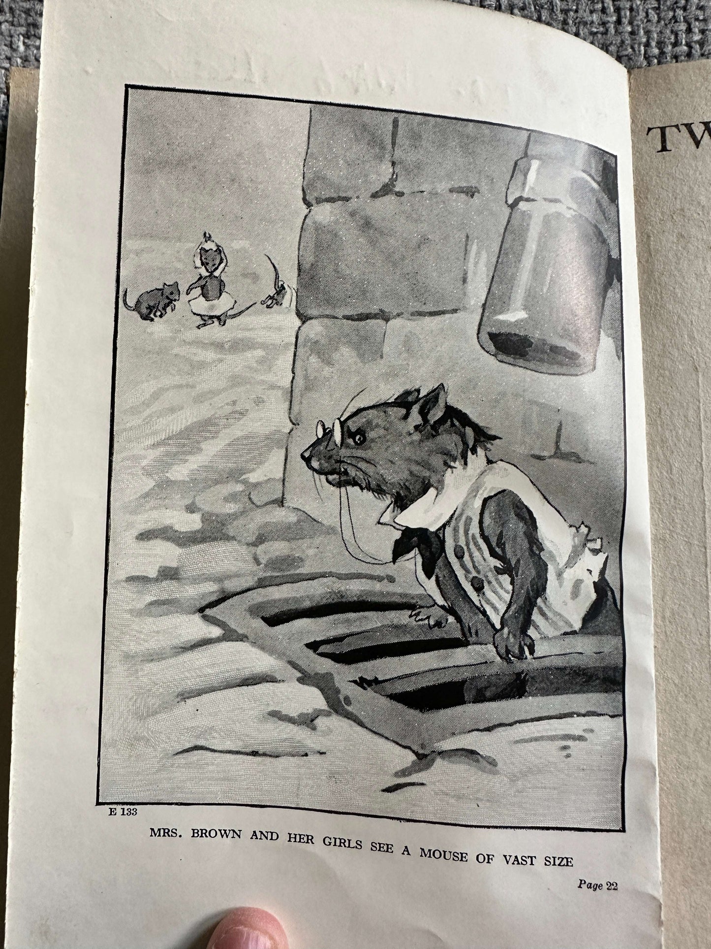 1937 Two Little Mice - Mrs A.H. Garlick (Warwick Goble Illust) Beacon Library Blackie & Son Ltd