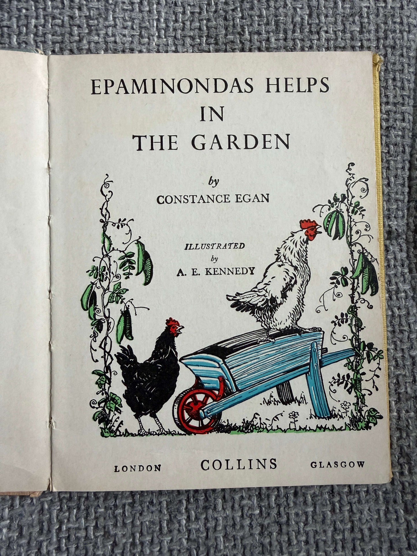 1960 Epaminondas Helps In The Garden - Constance Egan (A. E. Kennedy illust) Collins