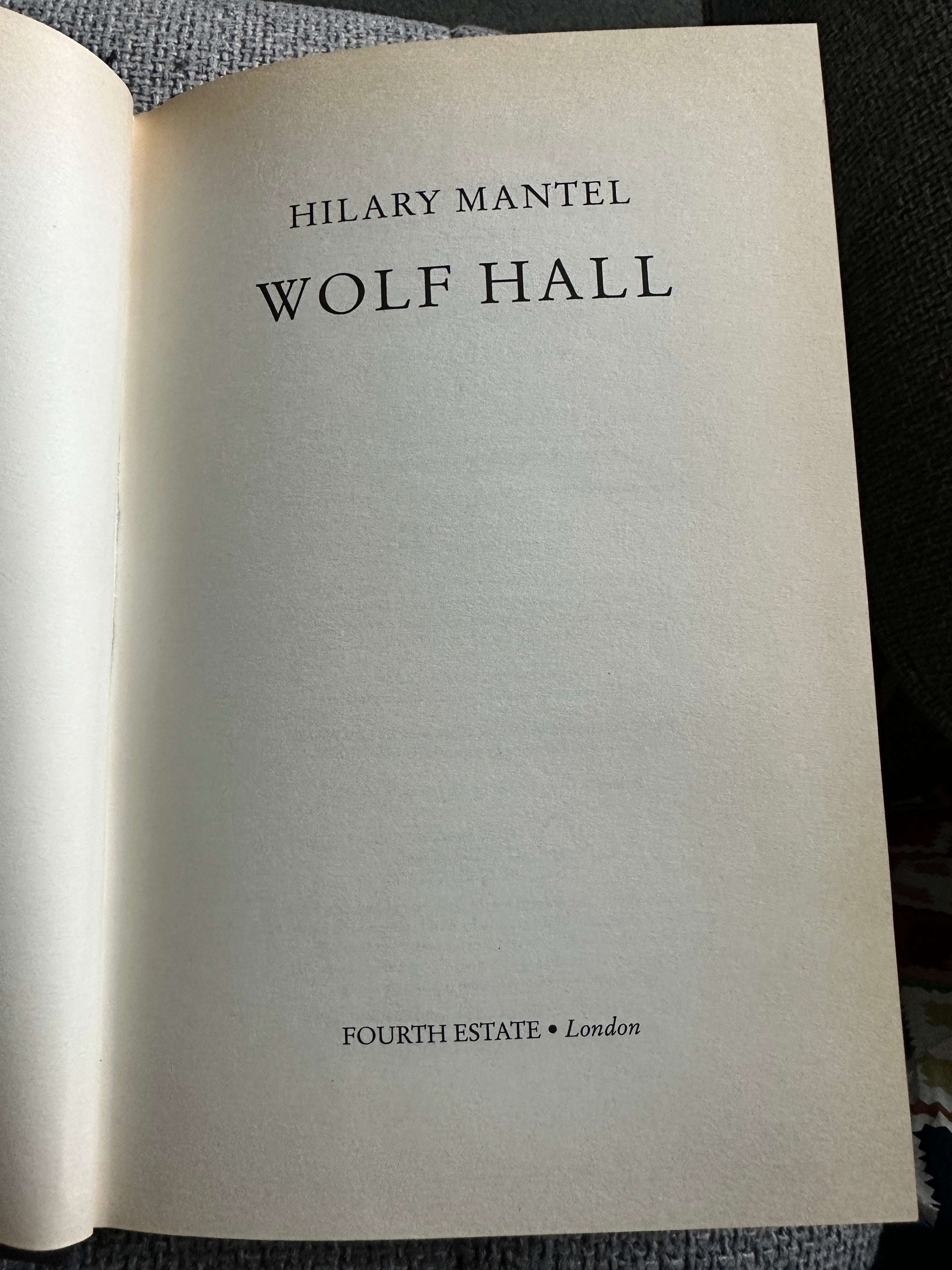 2009 Wolf Hall - Hilary Mantel (Fourth Estate Ltd)