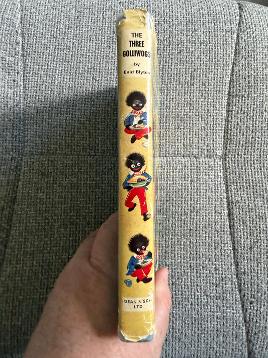 1968 The Three Golliwogs - Enid Blyton (Rene Cloke illustration) original names and dust jacket Dean & Son Ltd