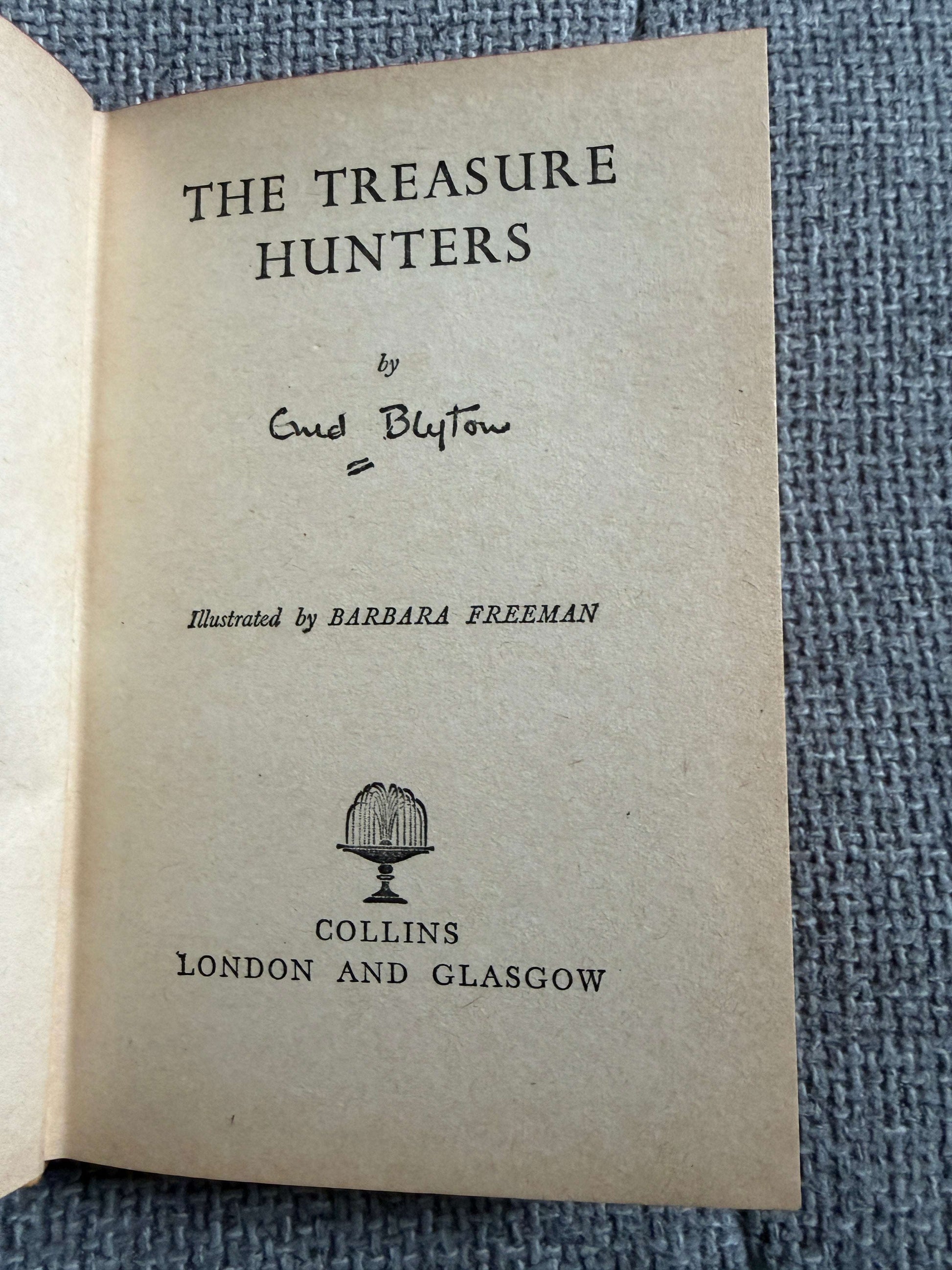 1965 The Treasure Hunters - Enid Blyton (Barbara C. Freeman illust) Collins