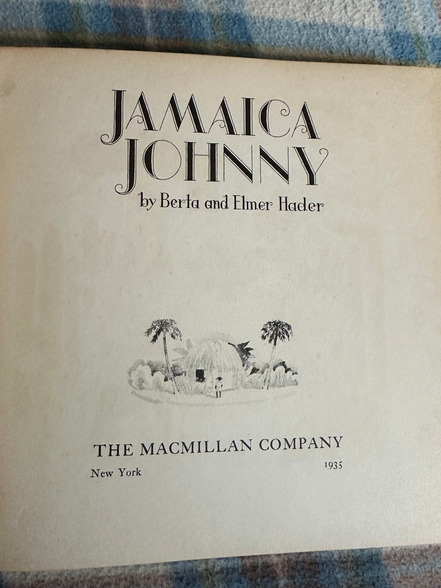 1935*1st* Jamaica Johnny - Berta & Elmer Hader(MacMillan & Co)