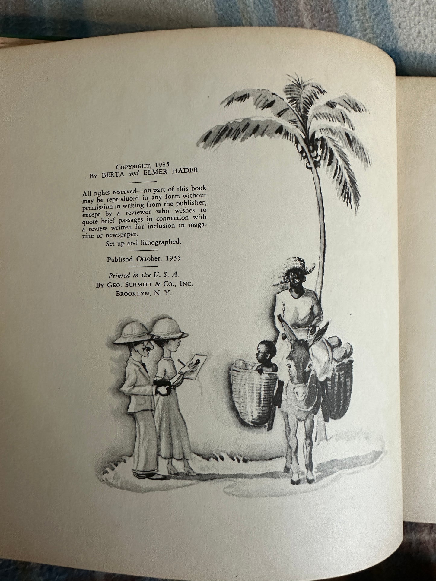 1935*1st* Jamaica Johnny - Berta & Elmer Hader(MacMillan & Co)