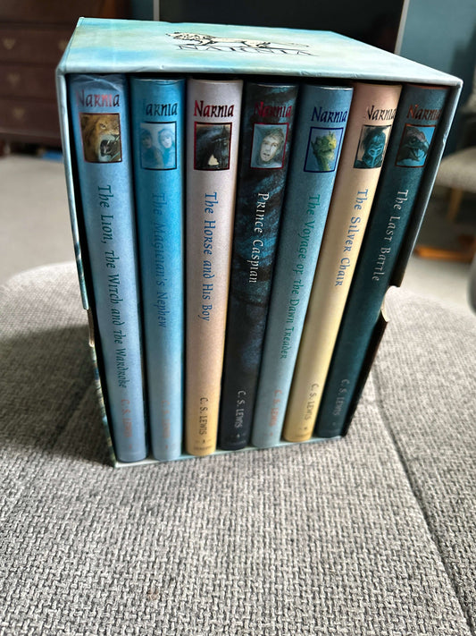 1997 The Chronicles Of Narnia x 7 volume Box Set - C. S. Lewis (Pauline Baynes Illust) Ted Smart Published