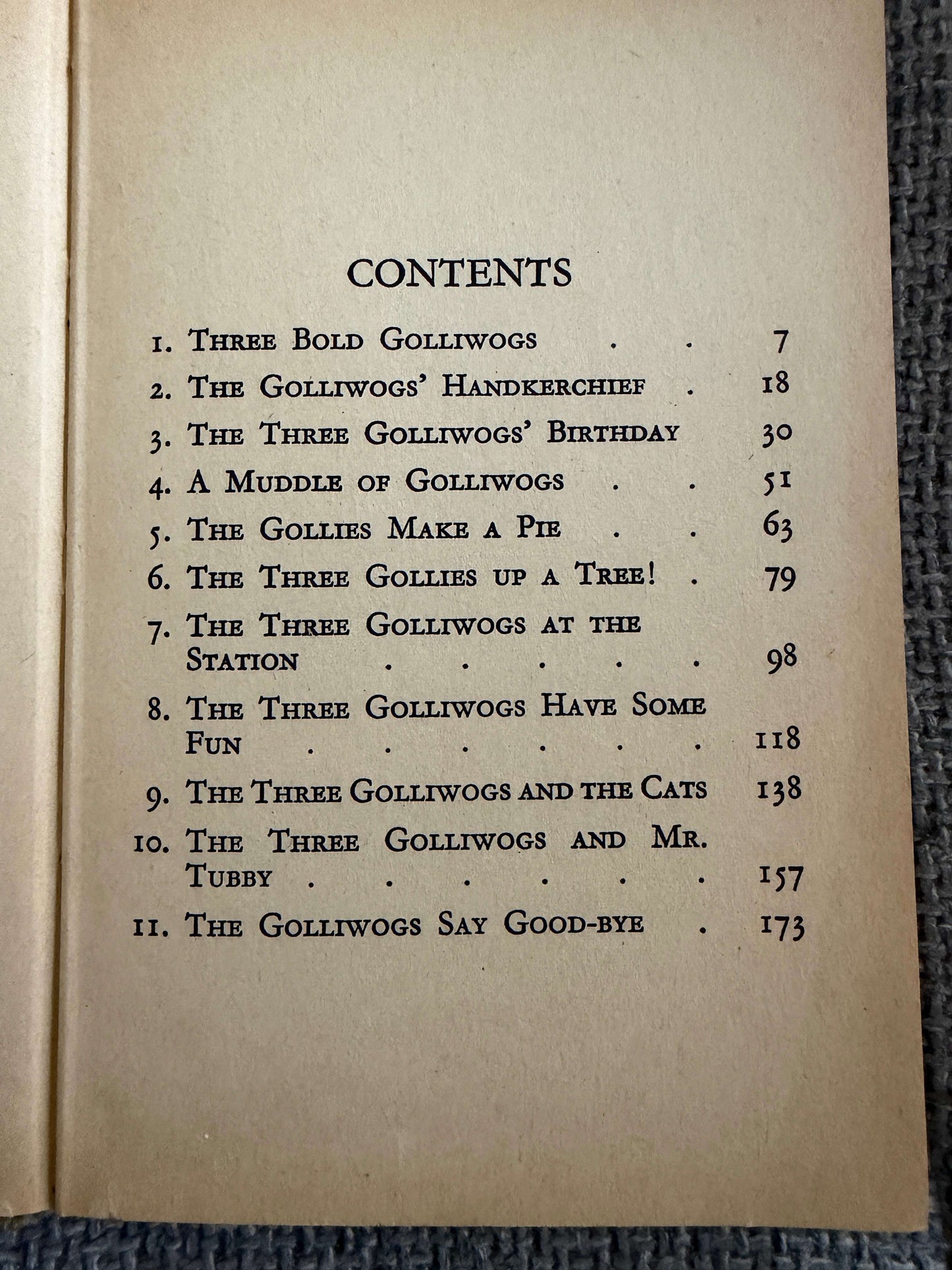 1968 The Three Golliwogs - Enid Blyton (Rene Cloke illust) Original names (Dean & Son Ltd)