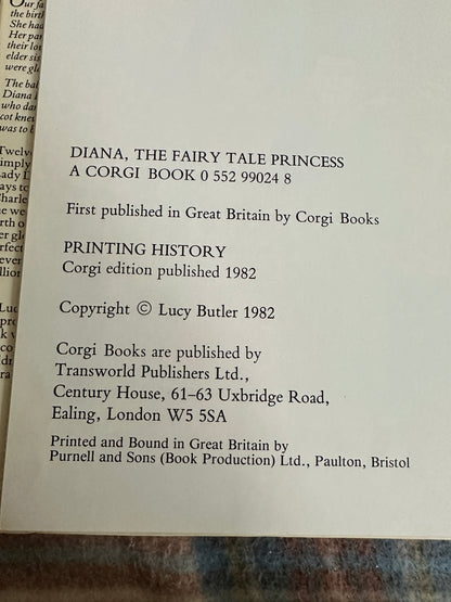 1982*1st* Diana The Fairytale Princess - Lucy Butler(Corgi Books)