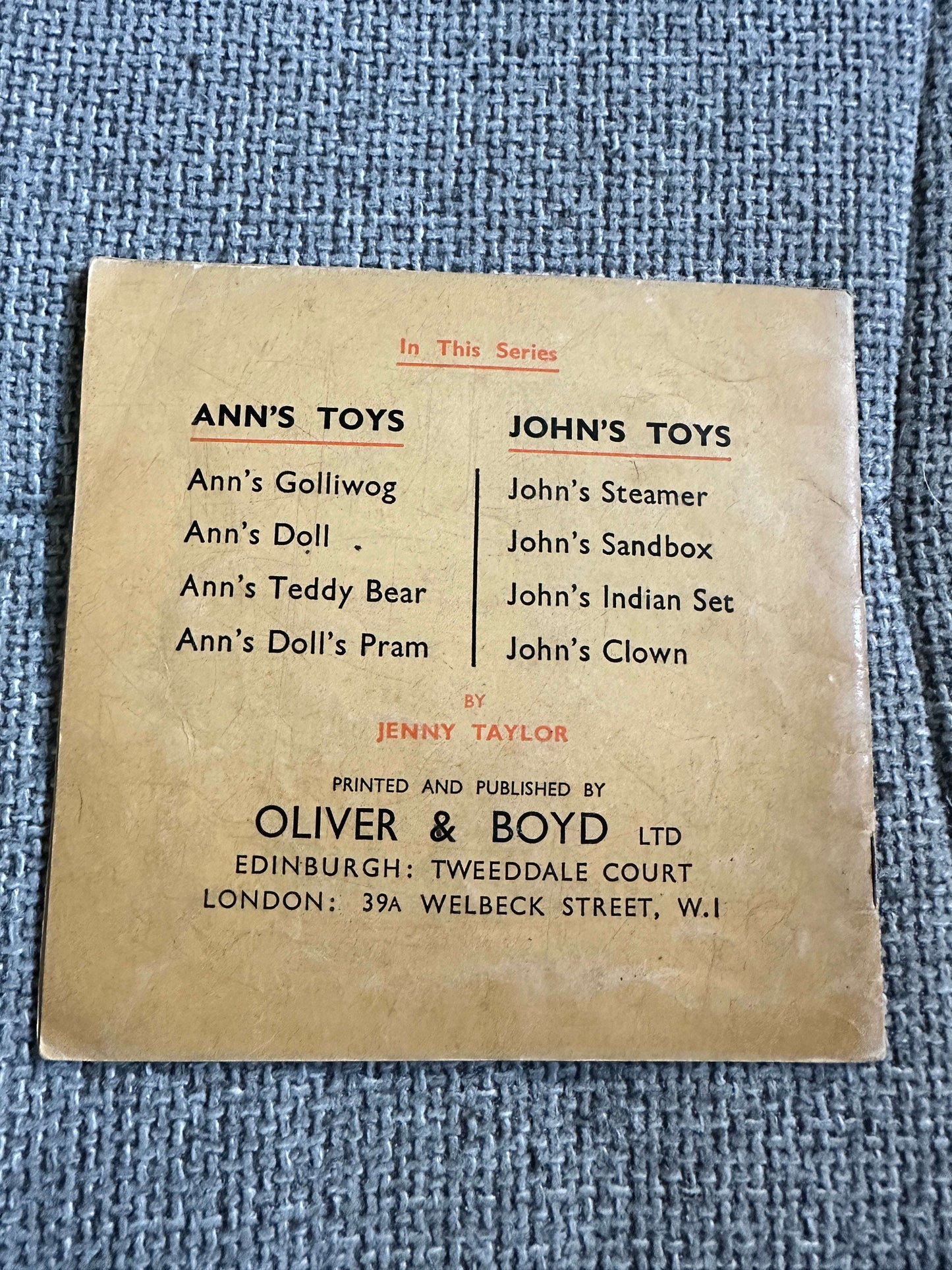 1950’s Ann’s Doll’s Pram - Jenny Taylor (Oliver & Boyd)