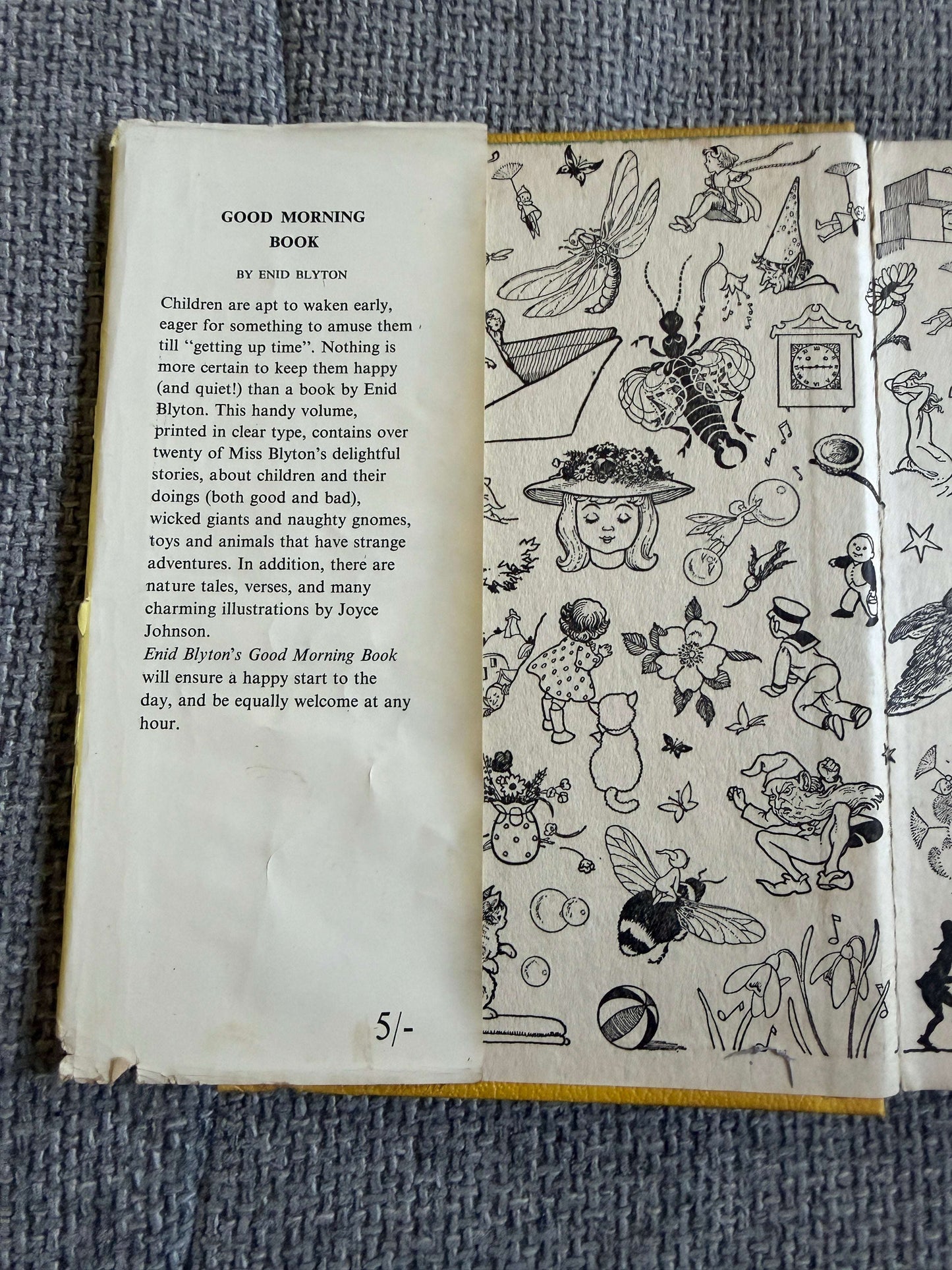 1952 The Good Morning Book - Enid Blyton (Joyce Johnson illust) World Distributors (Tell-A-Story Book)