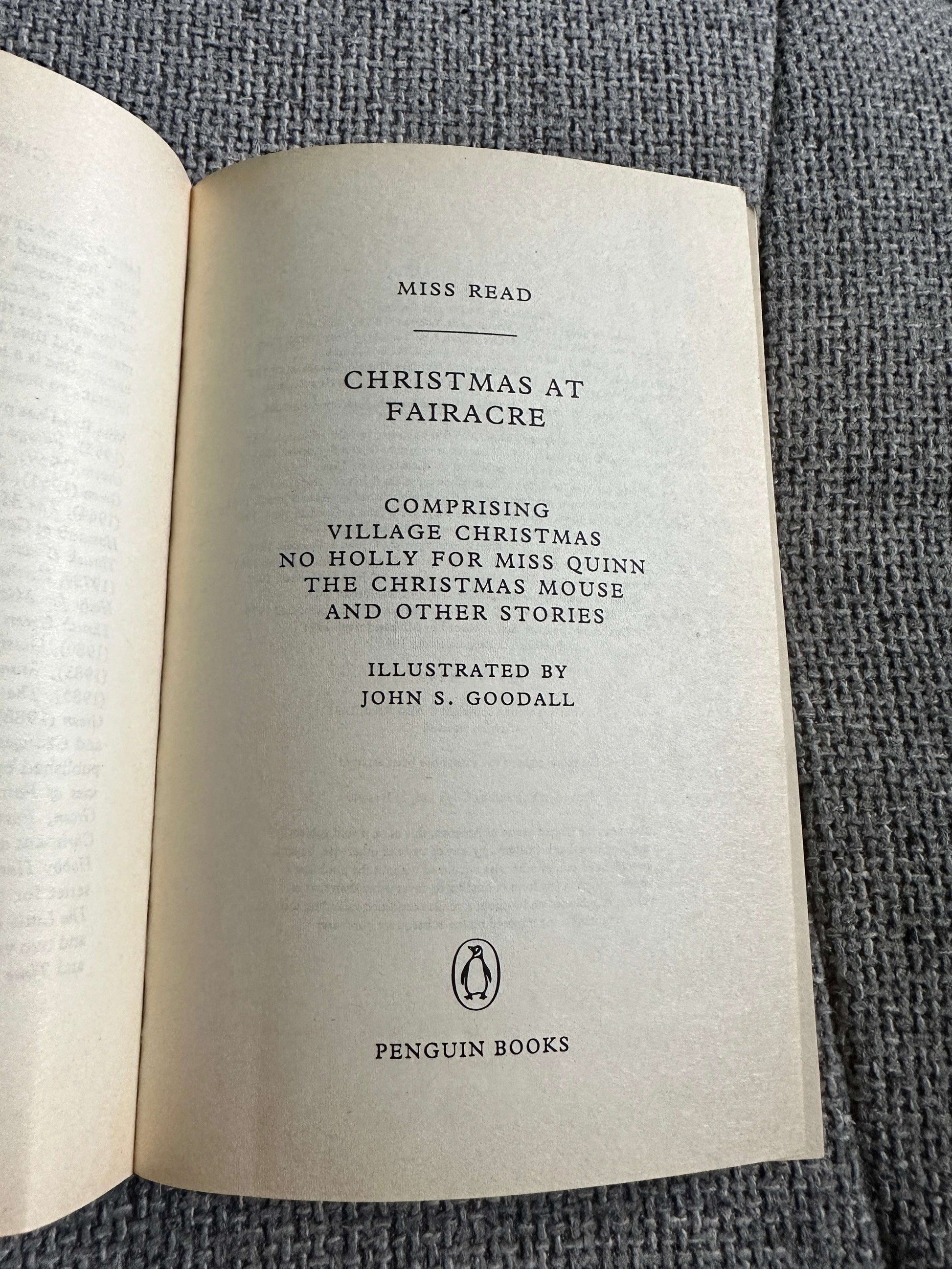 1992 Christmas At Fairacre - Miss Read (J. S. Goodall Illust) Penguin