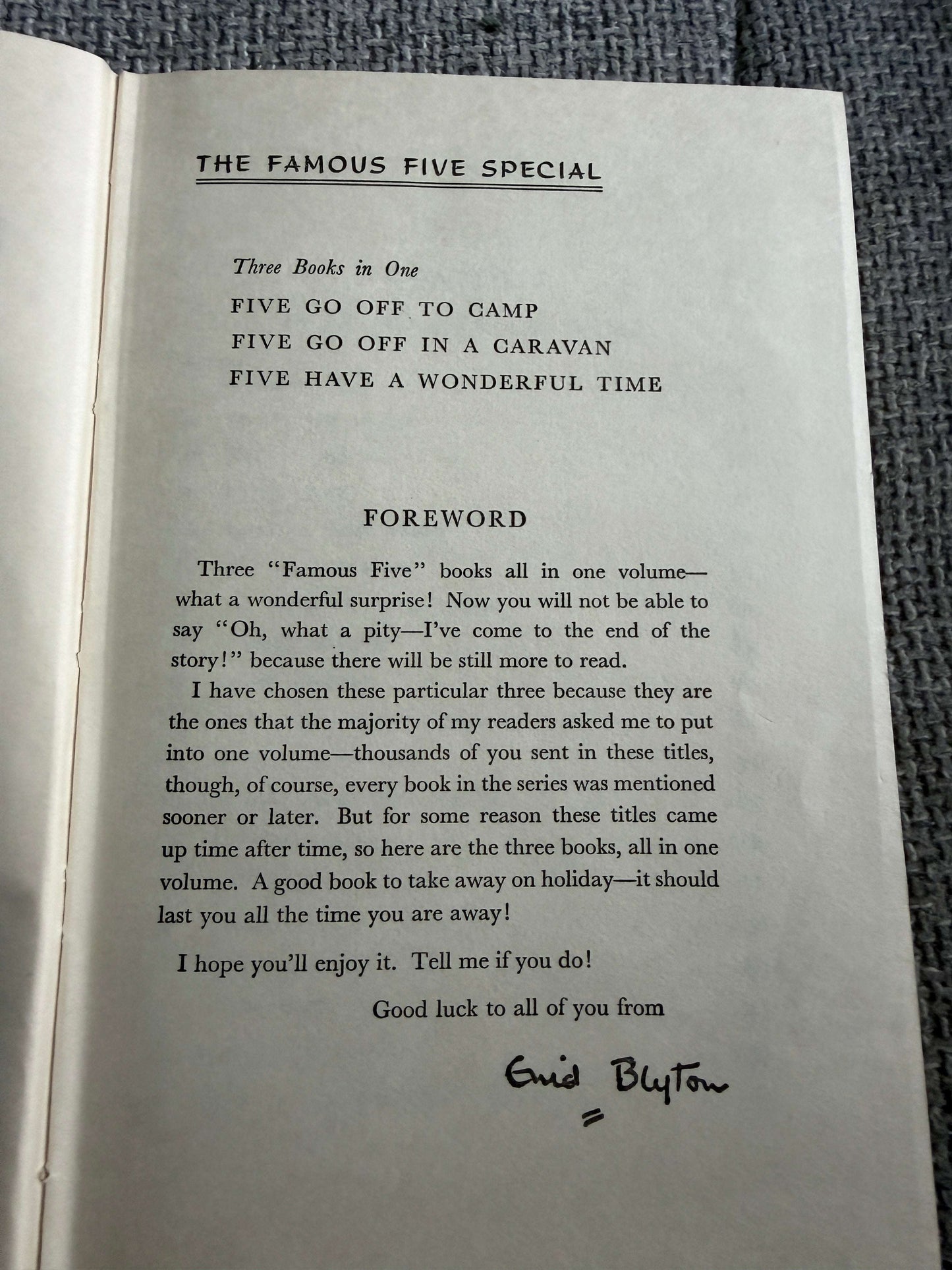 1966 The Famous Five Special - Enid Blyton (Eileen Soper illust) Brockhampton Press