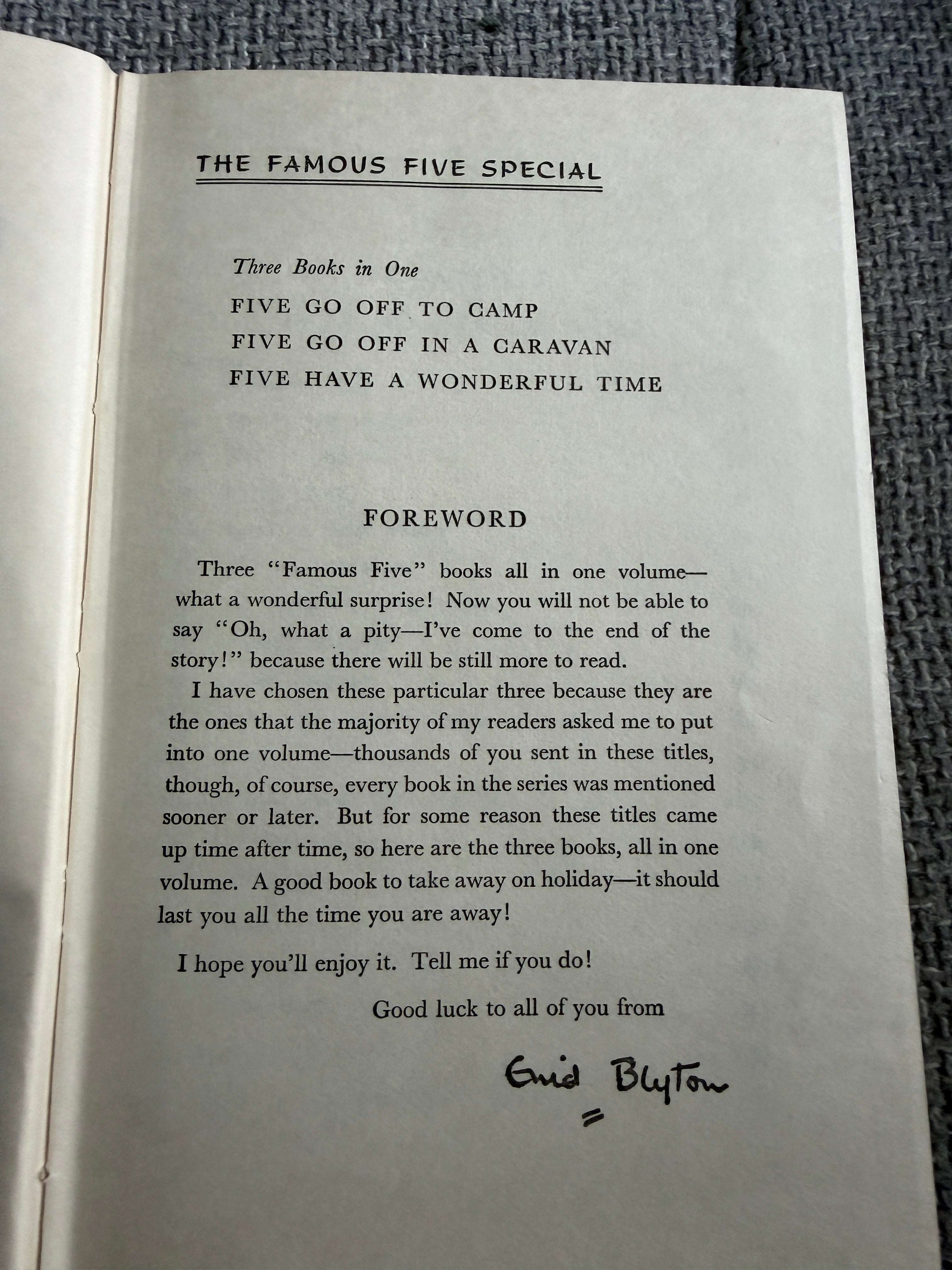 1966 The Famous Five Special - Enid Blyton (Eileen Soper illust) Brockhampton Press