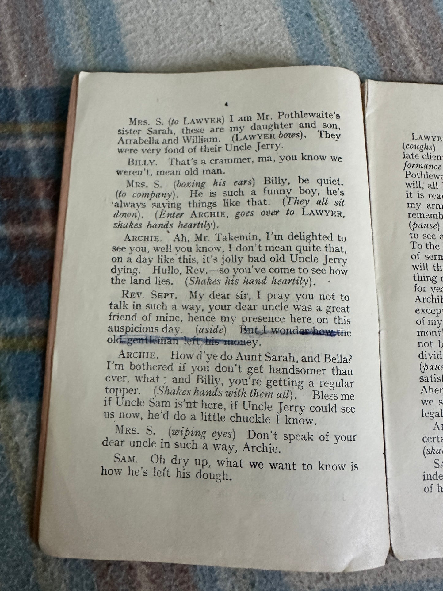 1920’s Uncle Jeremiah’s Will(Humorous Dialogues) The Yorkshire Series