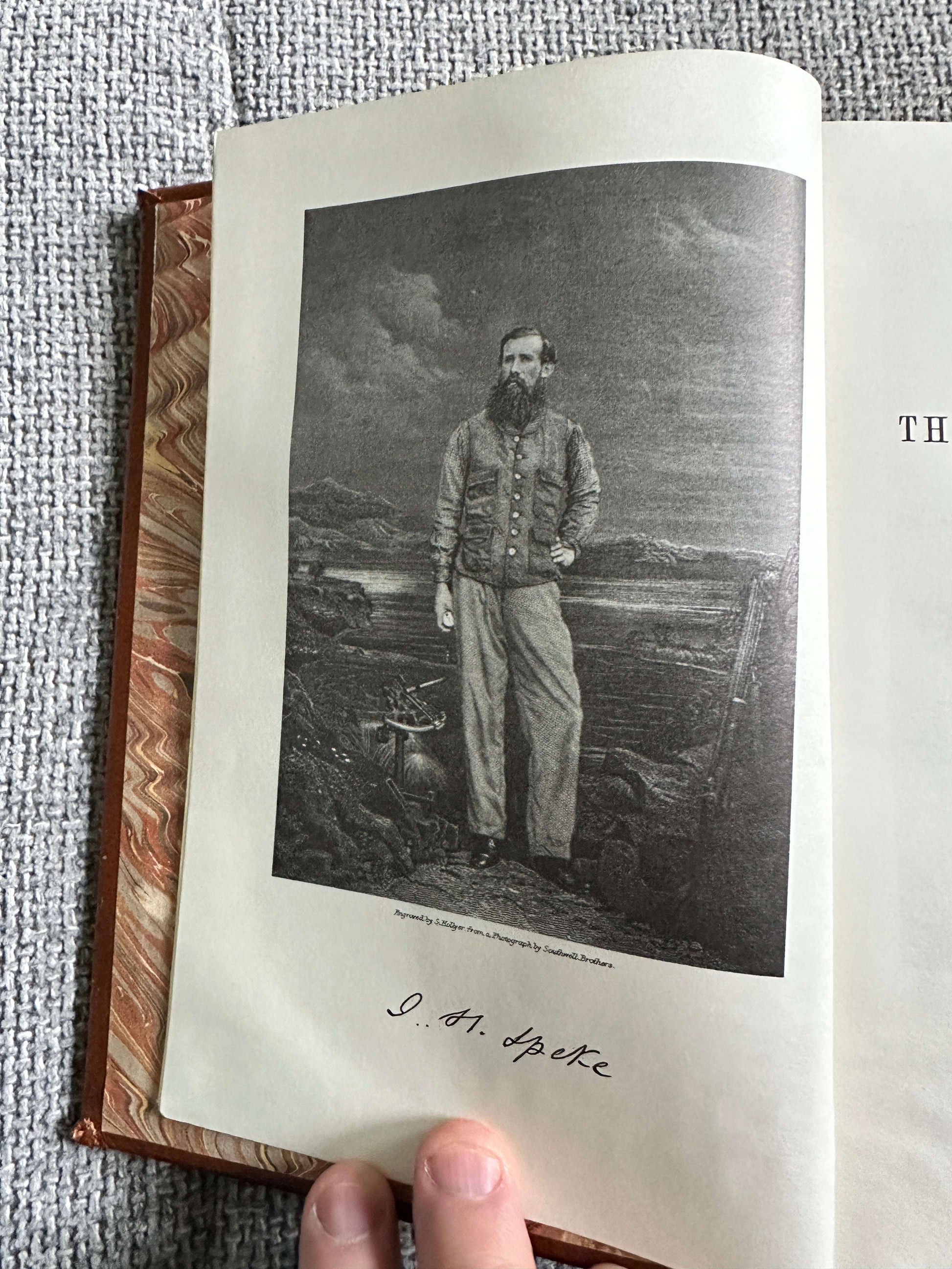 1983 Journal Of The Discovery Of The Source Of Nile - John Hanning Speke (Time Life Books) Leather Bound