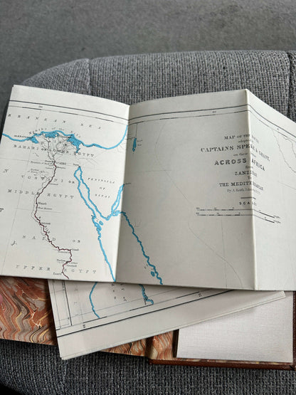 1983 Journal Of The Discovery Of The Source Of Nile - John Hanning Speke (Time Life Books) Leather Bound