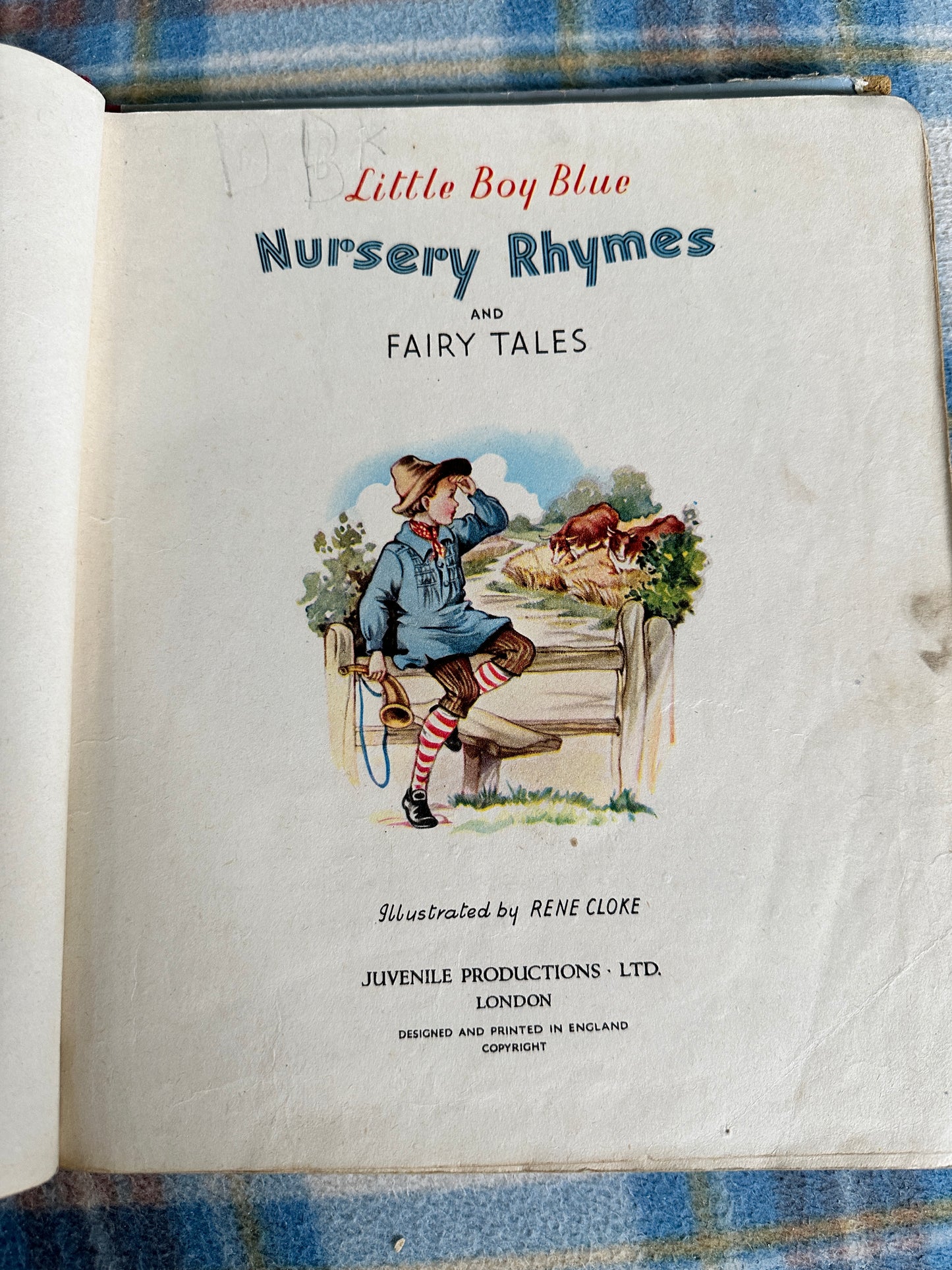 1950’s Little Boy Blue Nursery Rhymes & Fairy Tales - Rene Cloke(Juvenile Productions)