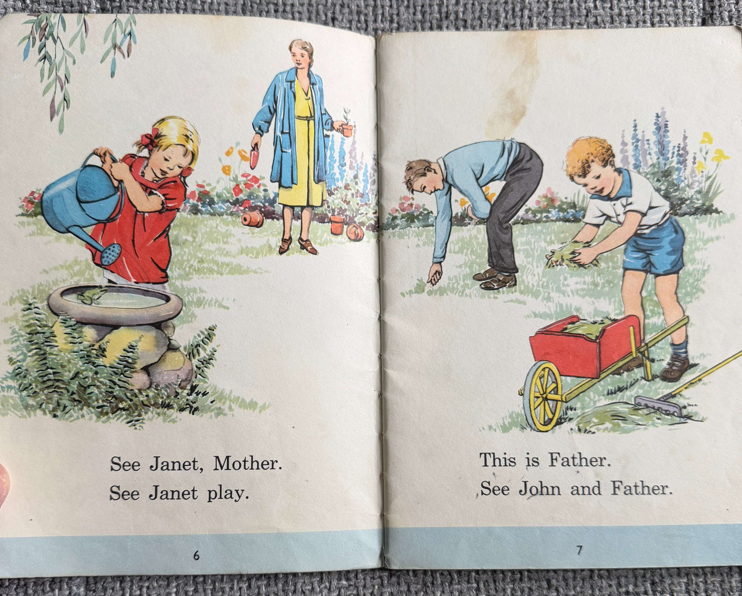 1965 Janet & John Off To Play - Mabel O’Donnell & Rona Munro (Florence & Margaret Hoopes illust) Nisbet & Co Ltd