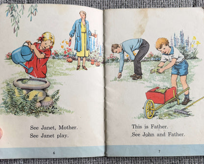 1965 Janet & John Off To Play - Mabel O’Donnell & Rona Munro (Florence & Margaret Hoopes illust) Nisbet & Co Ltd