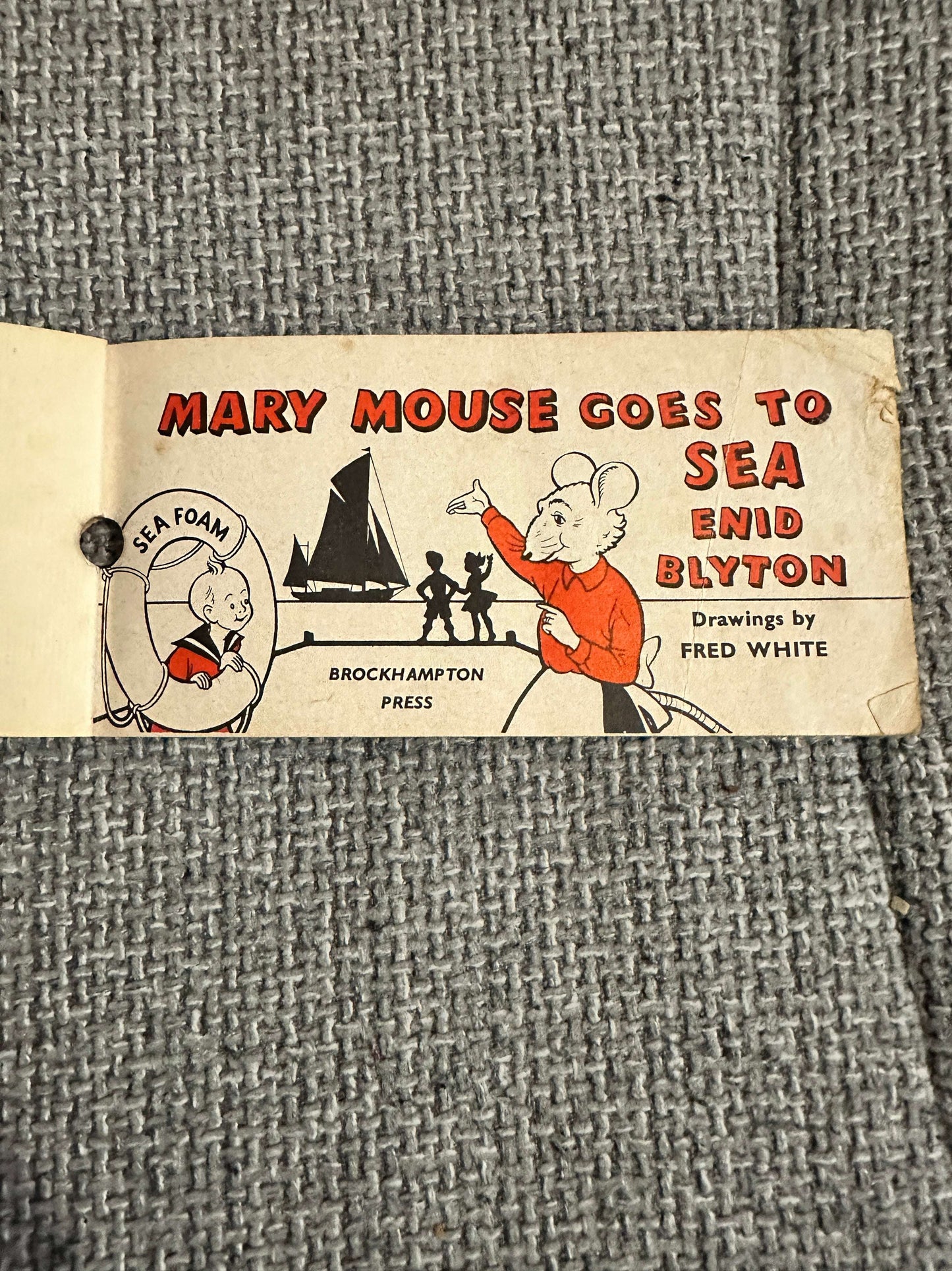 1960 Mary Mouse Goes To Sea - Enid Blyton (Fred White Illust) Brockhampton Press