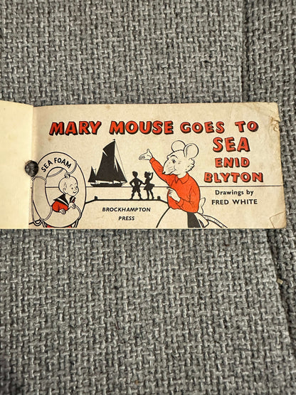 1960 Mary Mouse Goes To Sea - Enid Blyton (Fred White Illust) Brockhampton Press