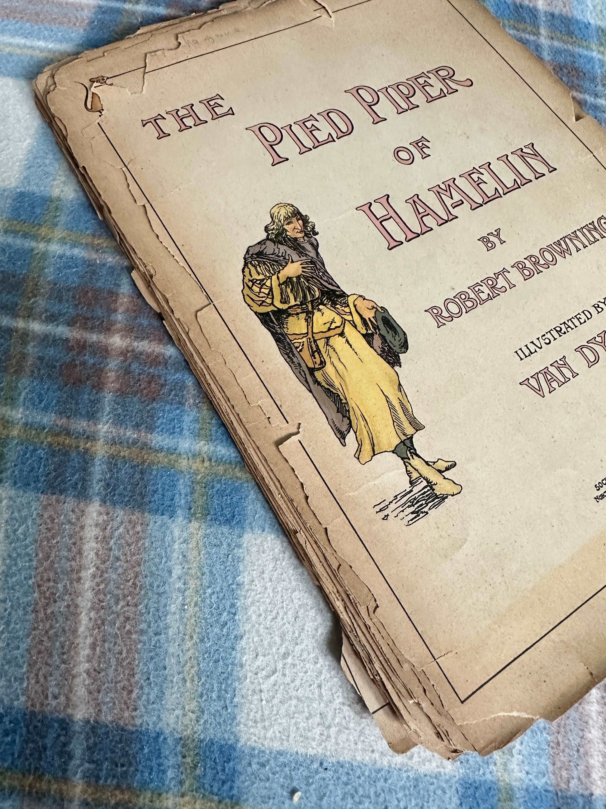 1850’s The Pied Piper Of Hamelin - Robert Browning(Illust Van Dyke) SPCK Publish (Loose pages)