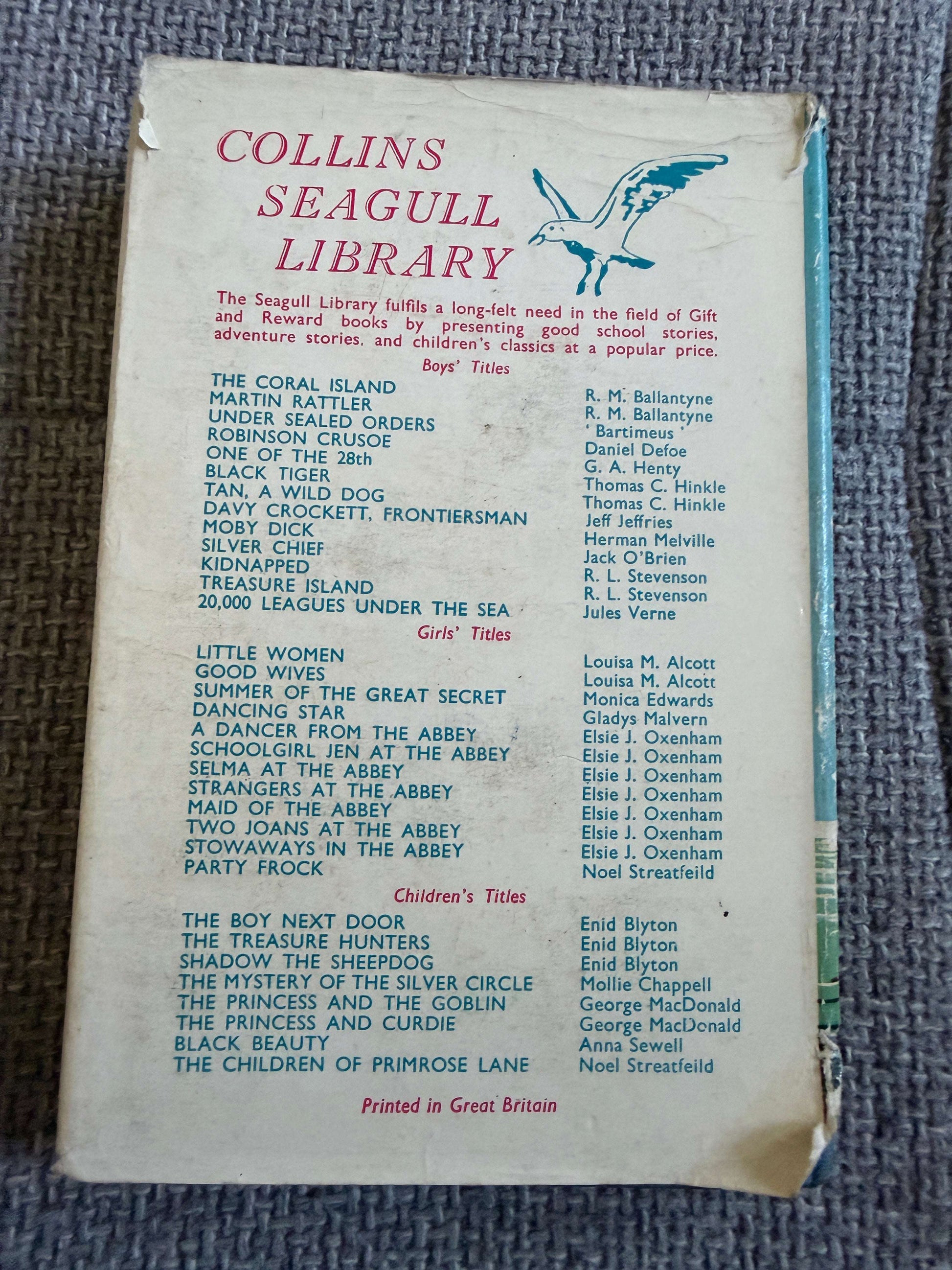 1956 The Boy Next Door - Enid Blyton (Gilbert Dunlop illust) Collins Seagull Library.