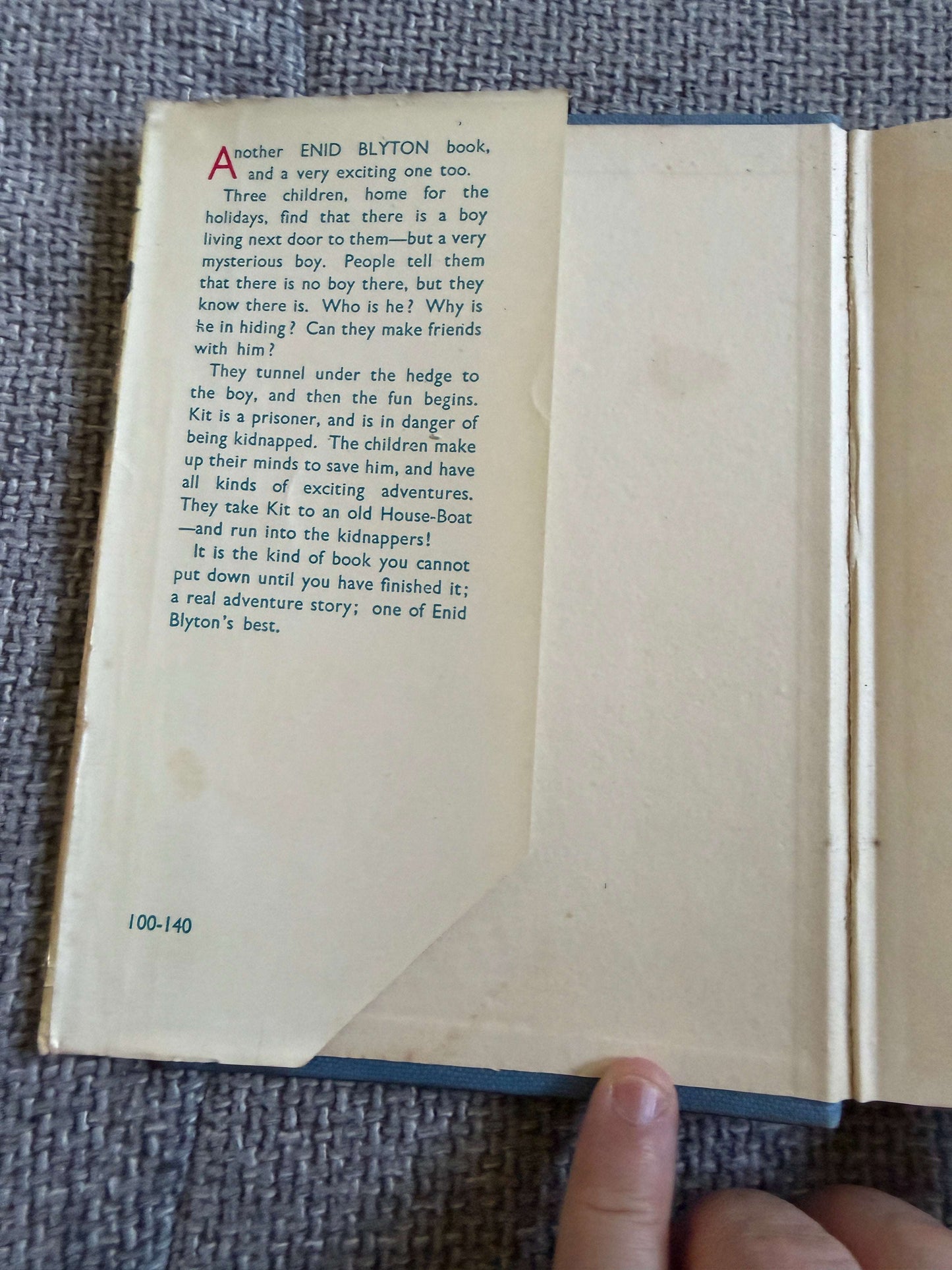 1956 The Boy Next Door - Enid Blyton (Gilbert Dunlop illust) Collins Seagull Library.
