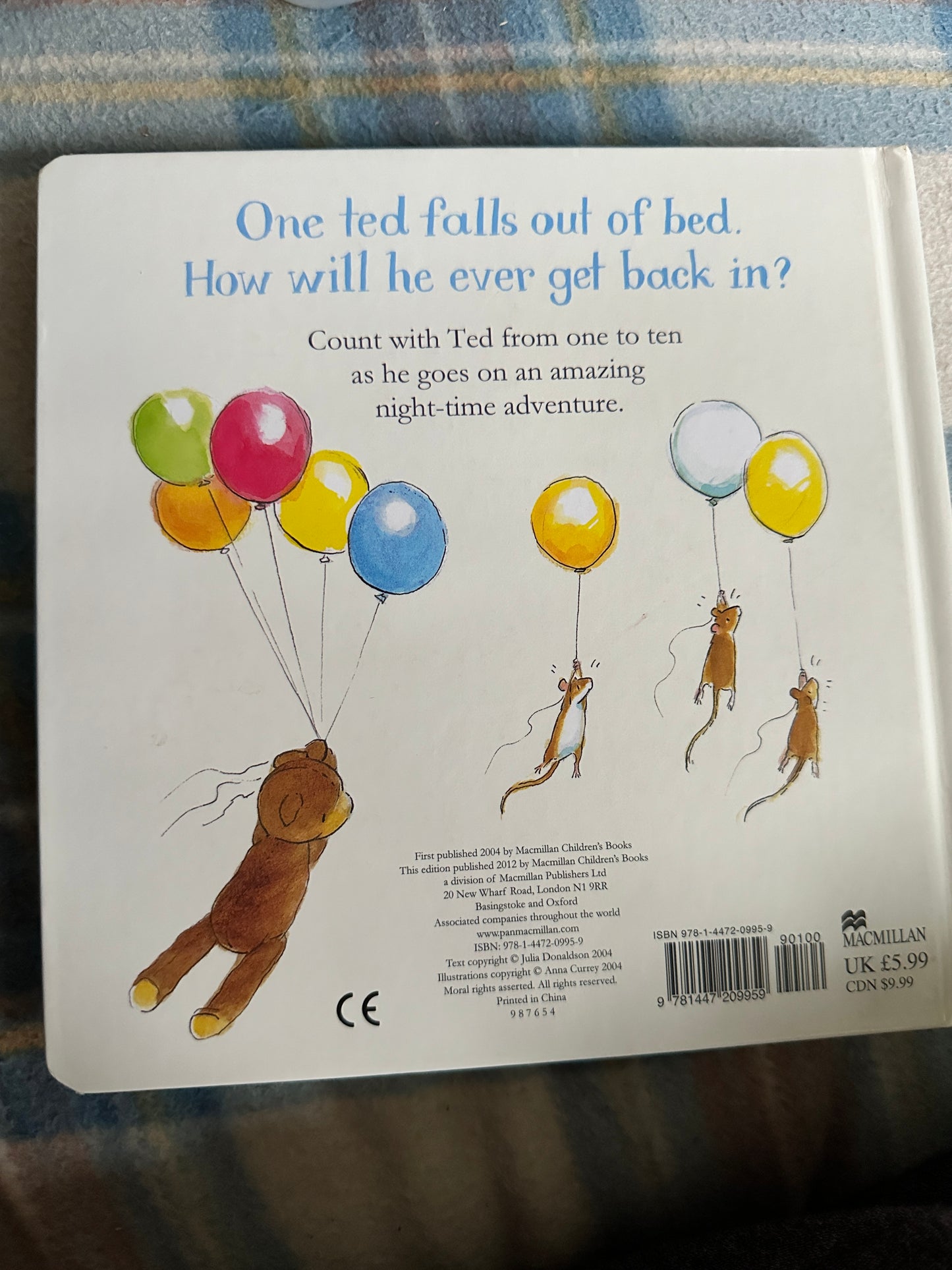 2004 One Ted Falls Out Of Bed - Julia Donaldson(Anna Curley illustration) MacMillan