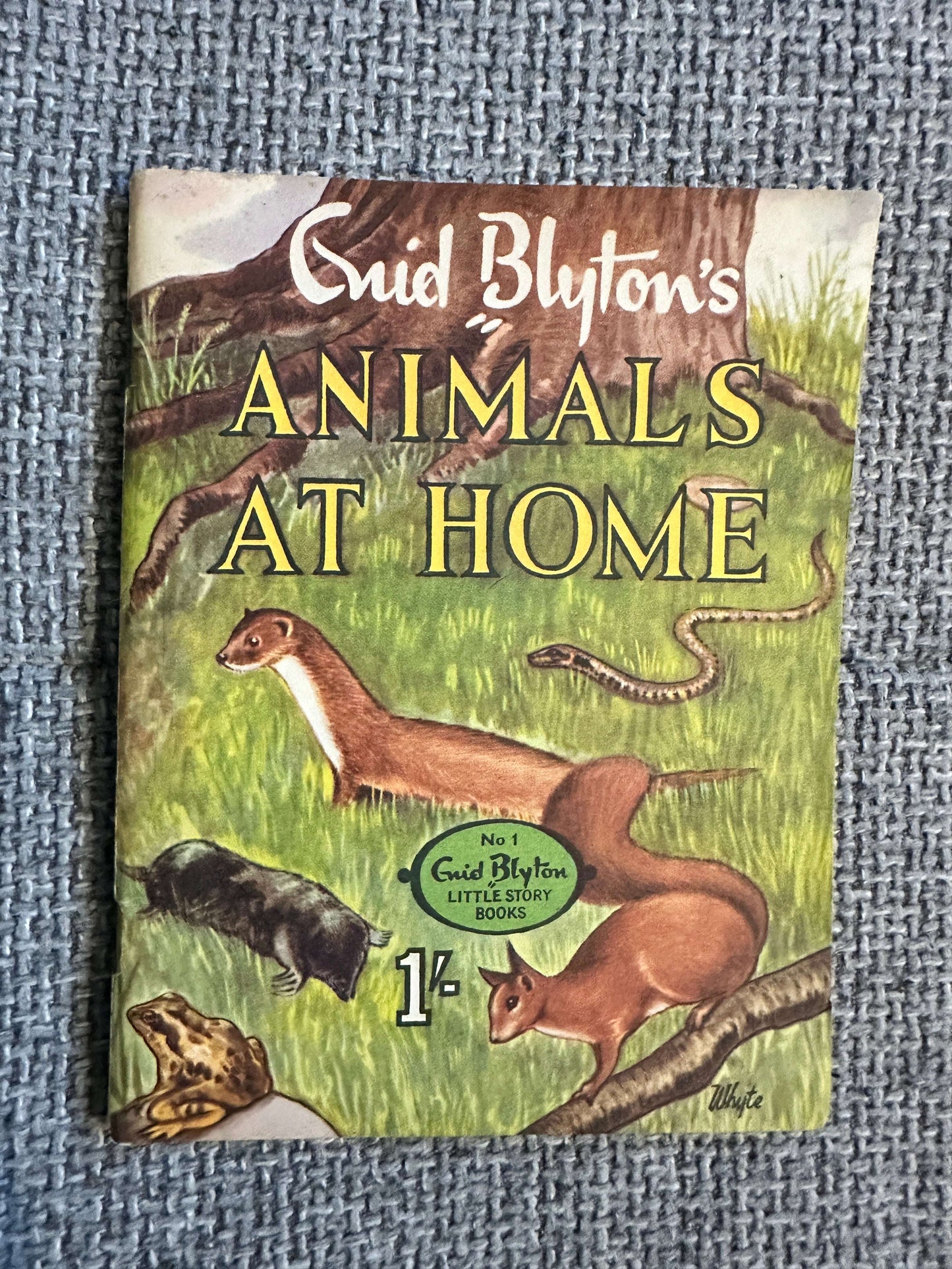 1961 Animals At Home (Little Books No1) Enid Blyton (Whyte cover art) W. A. K. Johnston & G. W. Bacon Ltd