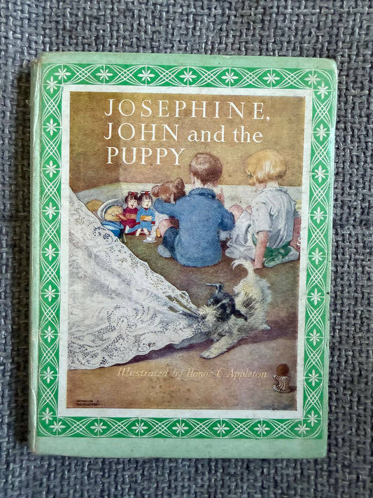 1950’s Josephine, John & The Puppy - Mrs. Cradock (Honor C. Appleton illust) Josephine Miniature Series. Blackie & Son Ltd.