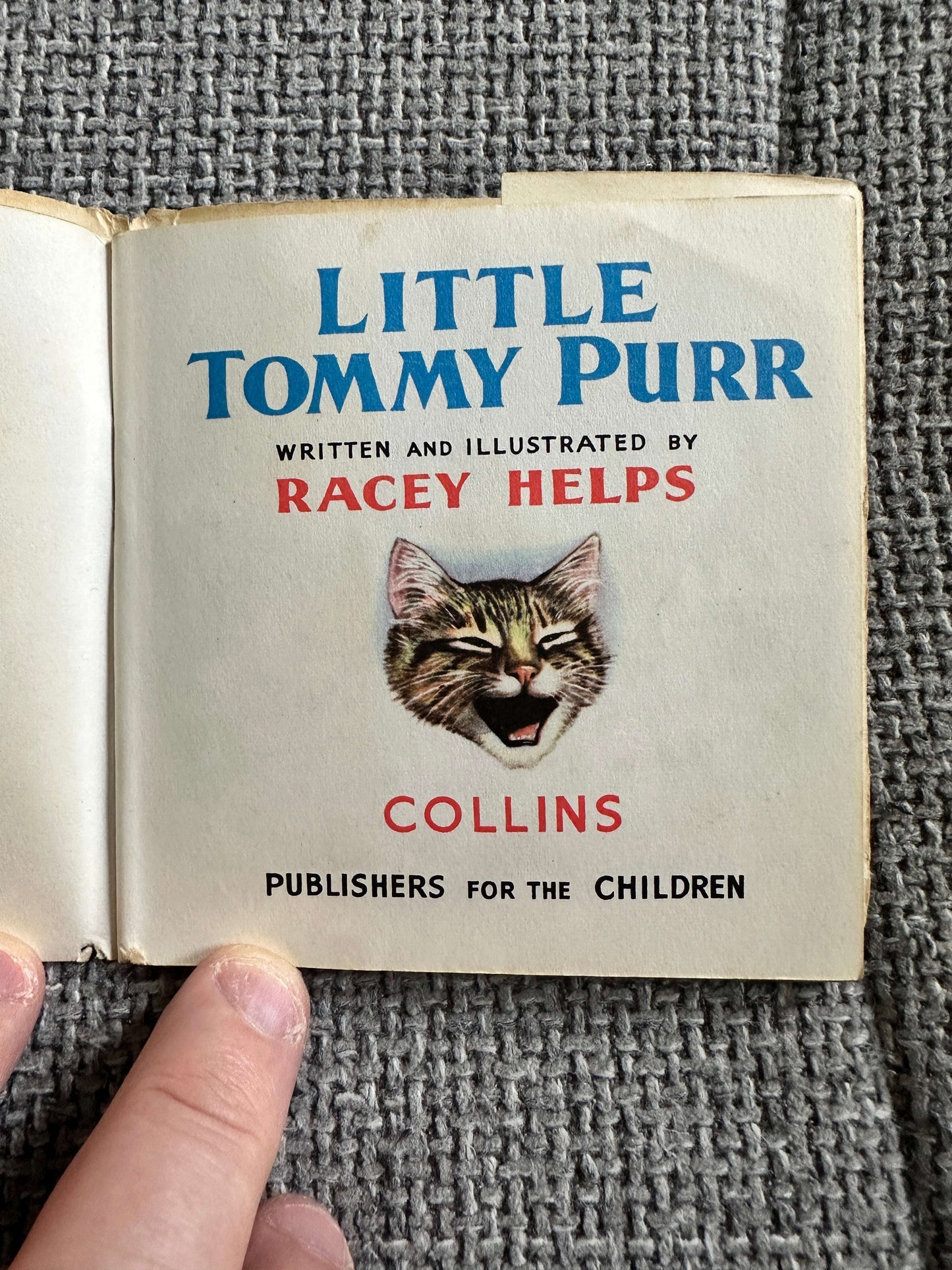 1950’s Little Tommy Purr (Pixie Book) Including D/j (Racey Helps Illust) Collins