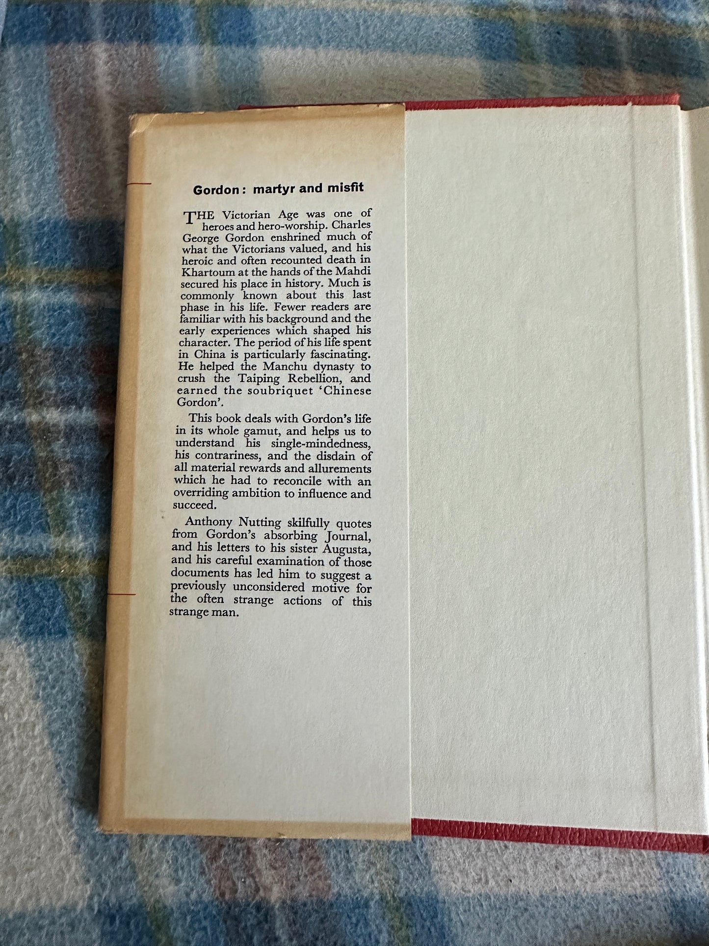 1967*1st* Gordon: Martyr Or Misfit - Anthony Nutting(Reprint Society)