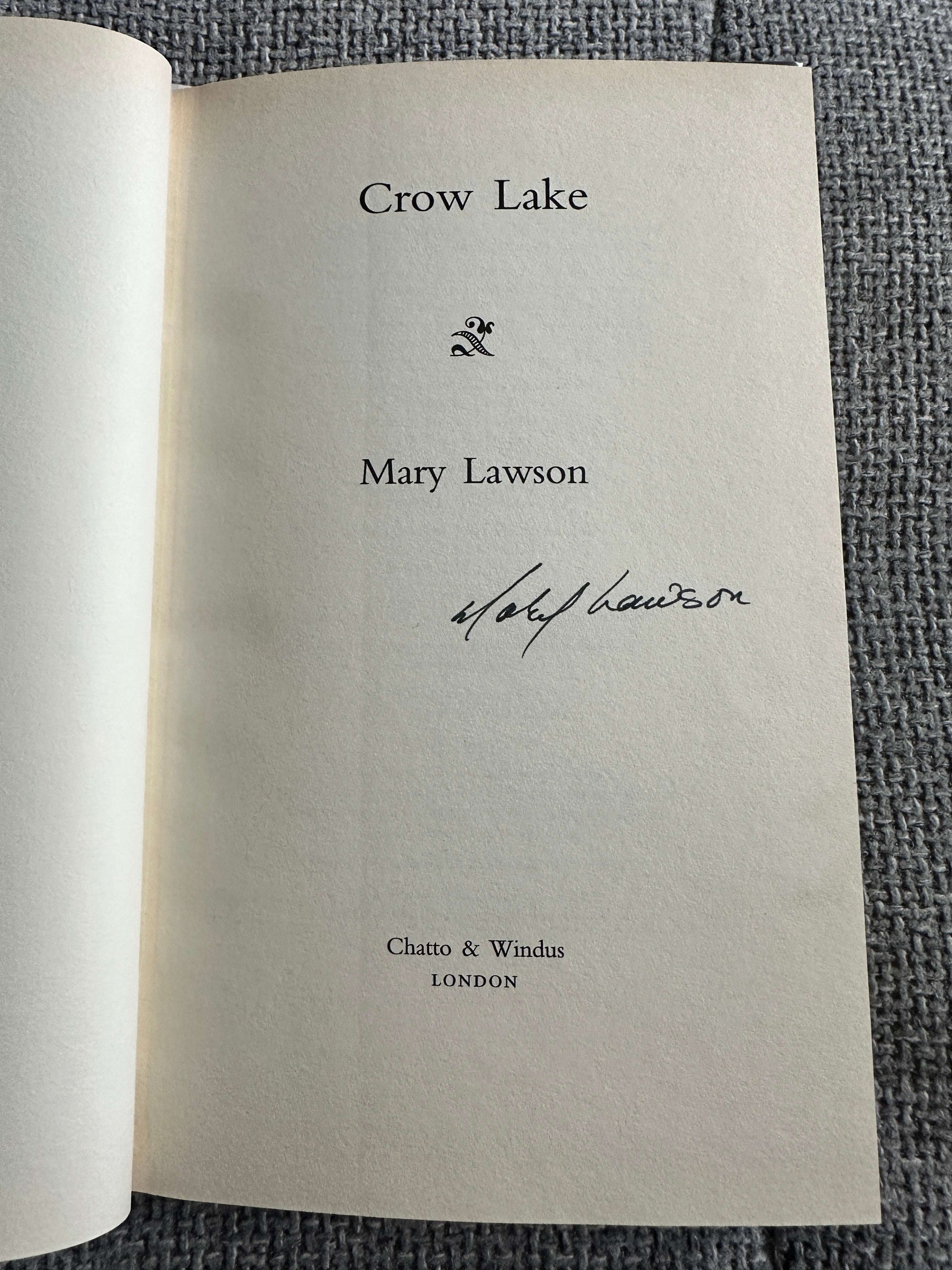 2002*1st Signed* Crow Lake - Mary Lawson (Chatto & Windus)