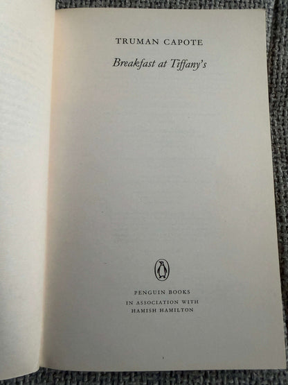 2000 Breakfast At Tiffany’s - Truman Capote ( Penguin Classics) - Honeyburn Books (UK)
