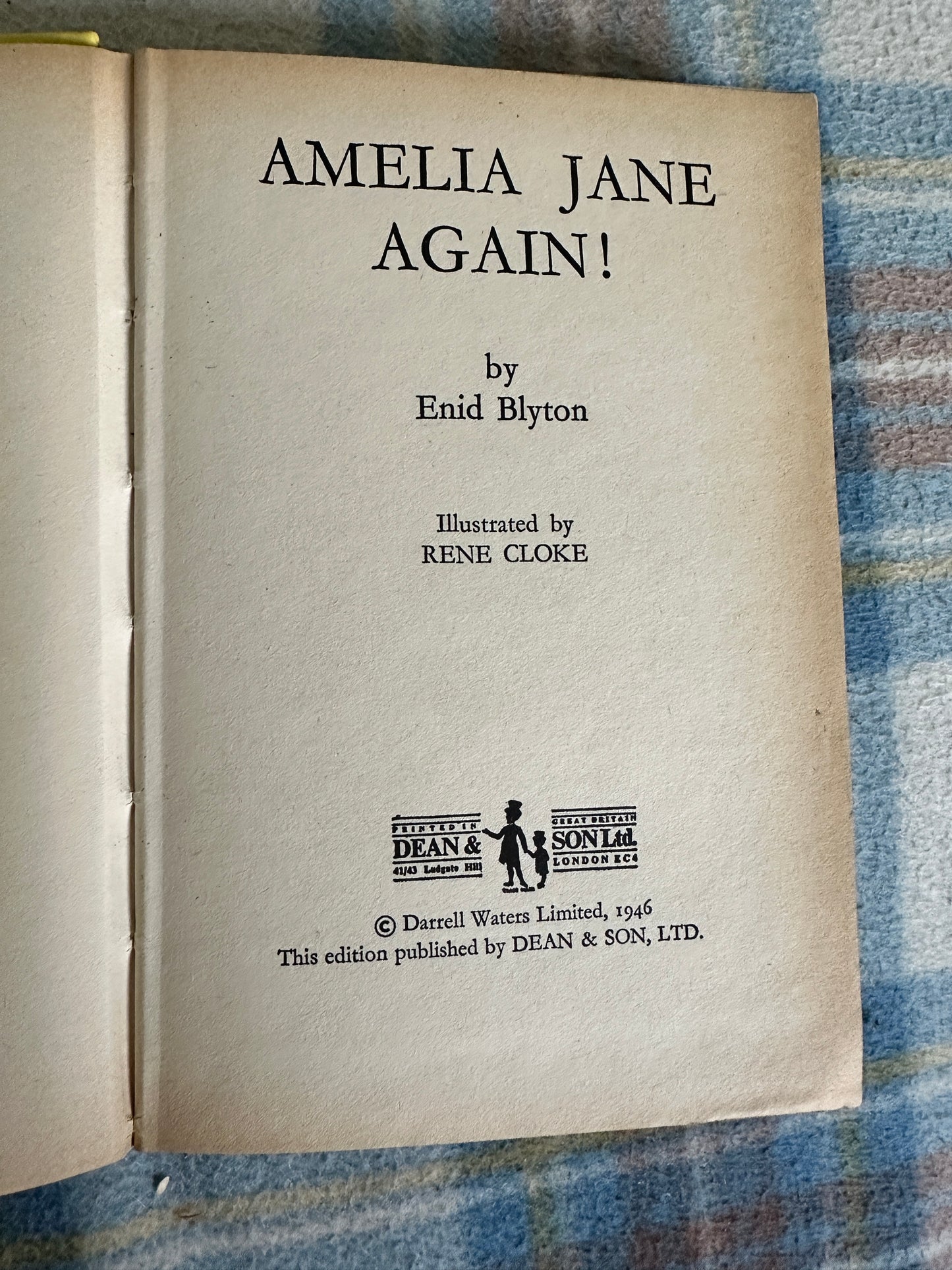 1972 Amelia Jane Again - Enid Blyton(Rene Cloke illustration) Dean & Son Ltd
