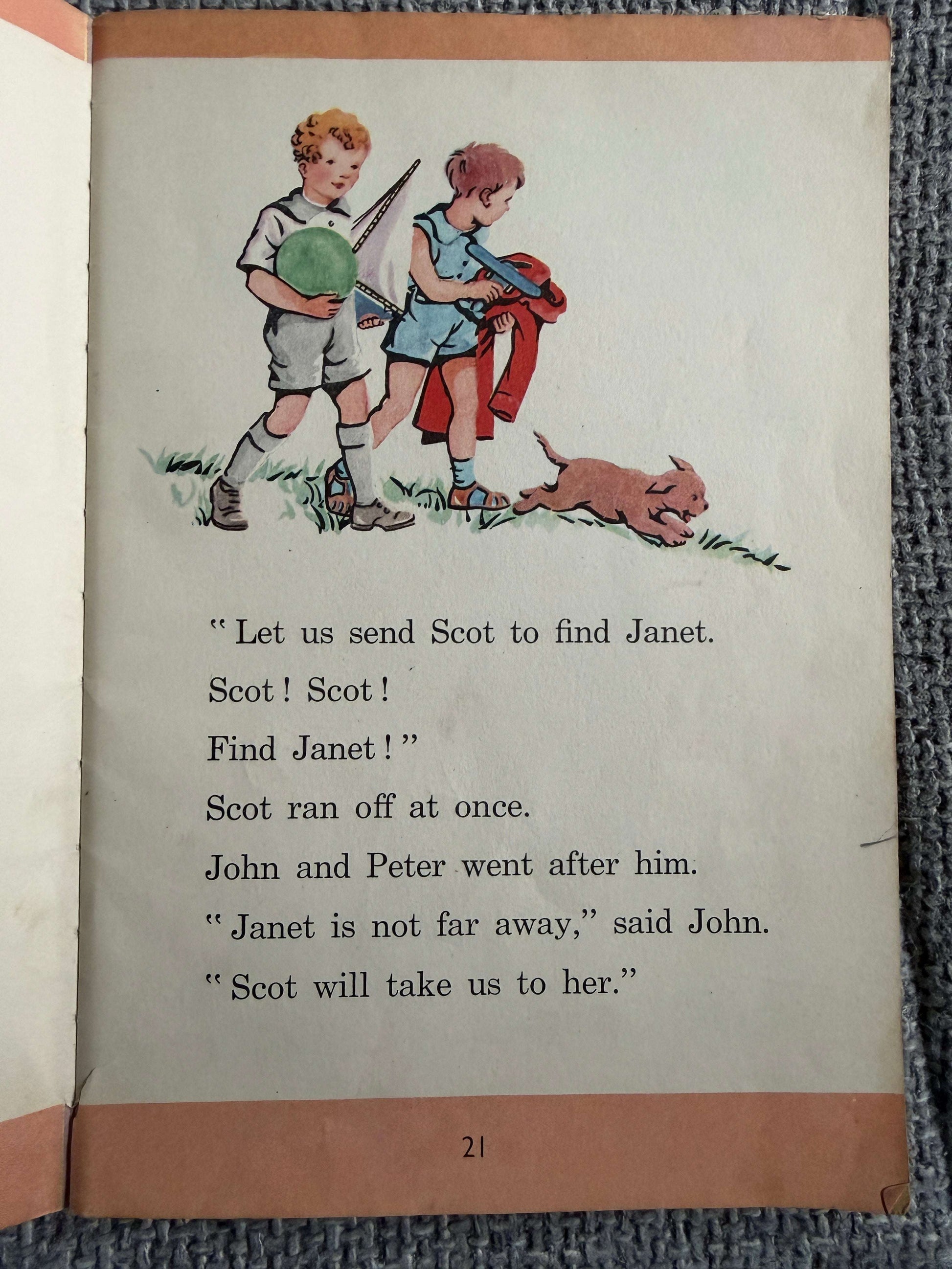1950’s Janet & John Book 3 - Mabel O’Donnell & Rona Munro (Margaret & Florence Hoopes & Christopher Sanders) - Honeyburn Books (UK)