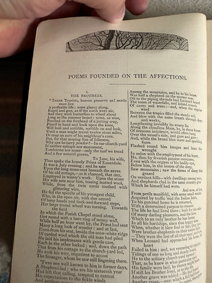 1899 The Poetical Works Of William Wordsworth(Ward Lock & Co Ltd) needs rebinding