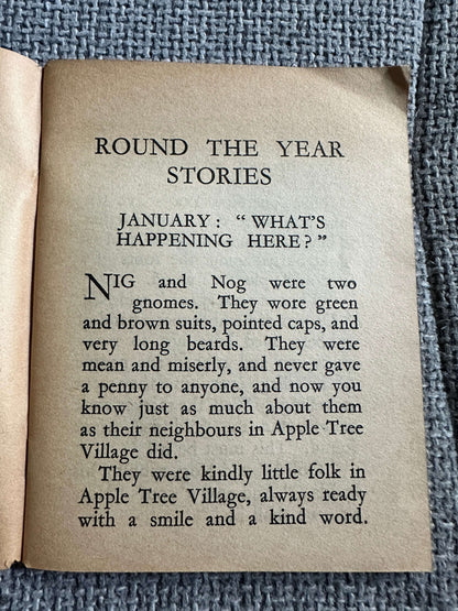 1954 Round The Year Stories (Little Books 2) Enid Blyton (Dugan cover art) W. & A. K. Johnston & G. W. Bacon Ltd