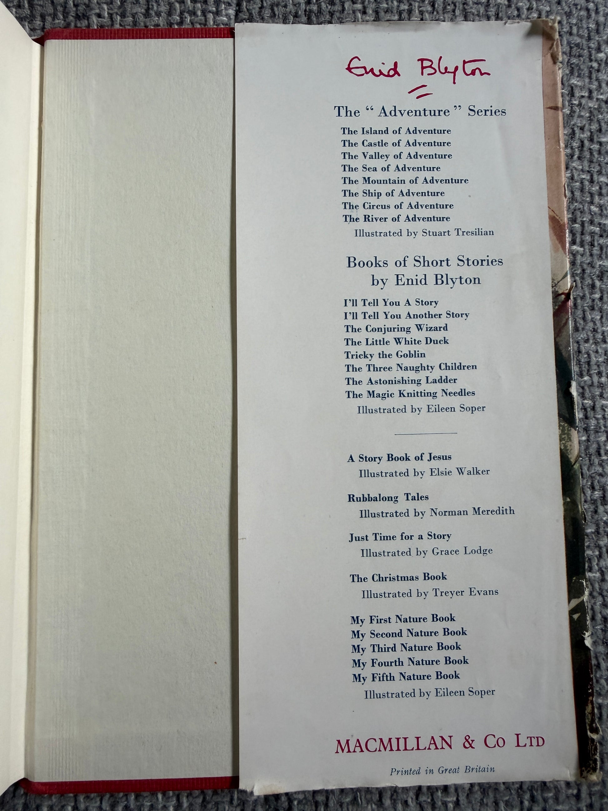 1958 The Rabbit’s Party (The 4th Nature Book) Enid Blyton (Eileen Soper illust) MacMillan & Co. Ltd. - Honeyburn Books (UK)