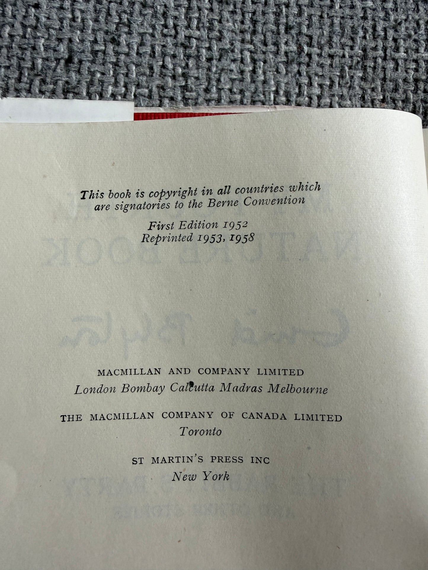 1958 The Rabbit’s Party (The 4th Nature Book) Enid Blyton (Eileen Soper illust) MacMillan & Co. Ltd. - Honeyburn Books (UK)