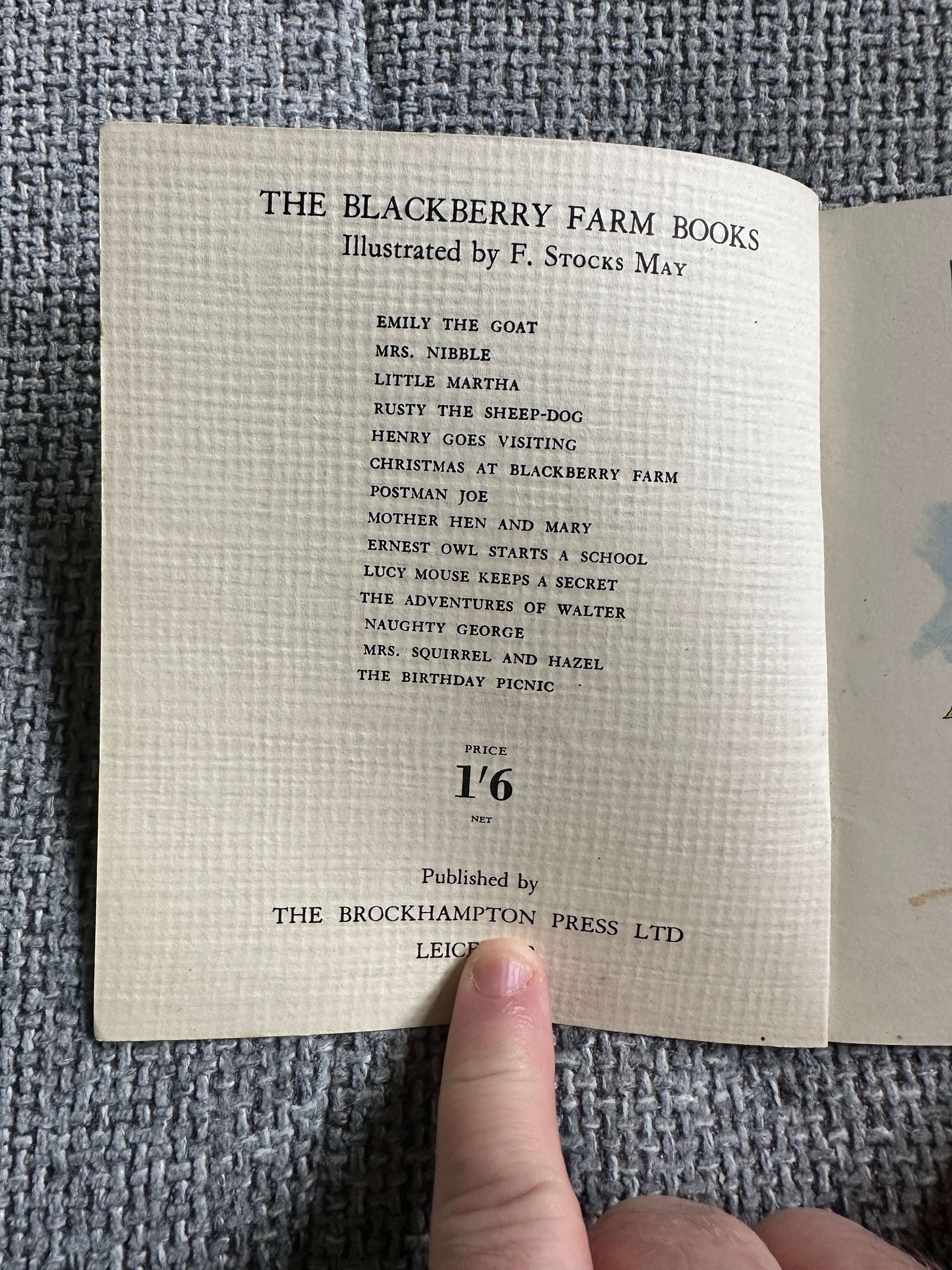 1950’s Postman Joe (BlackBerry Farm Books) Jane Pilgrim (F. Stocks May Illust) Brockhampton Press