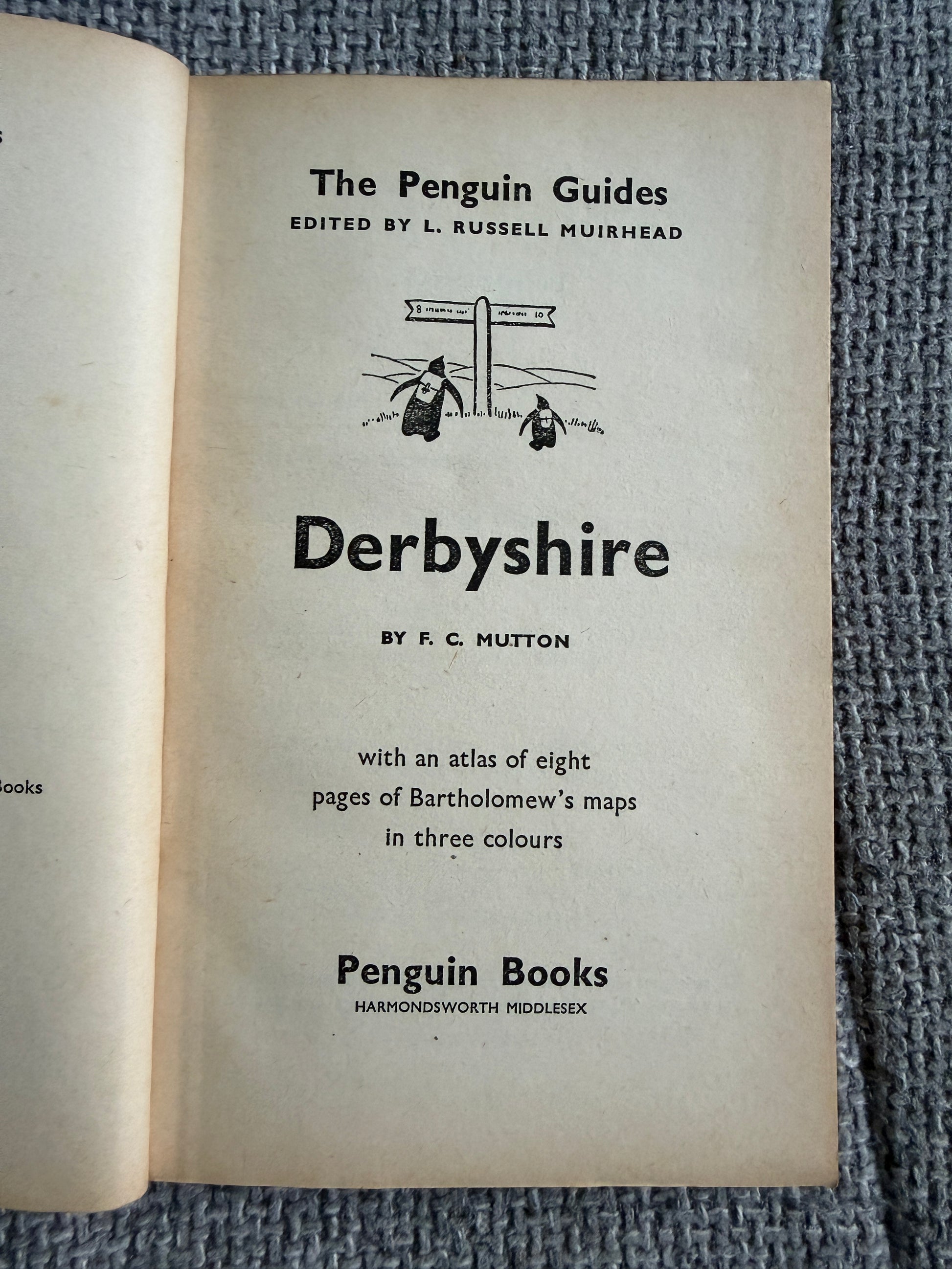 1939*1st* Derbyshire Penguin Guides - L. Russell Muirhead (Penguin Books) - Honeyburn Books (UK)