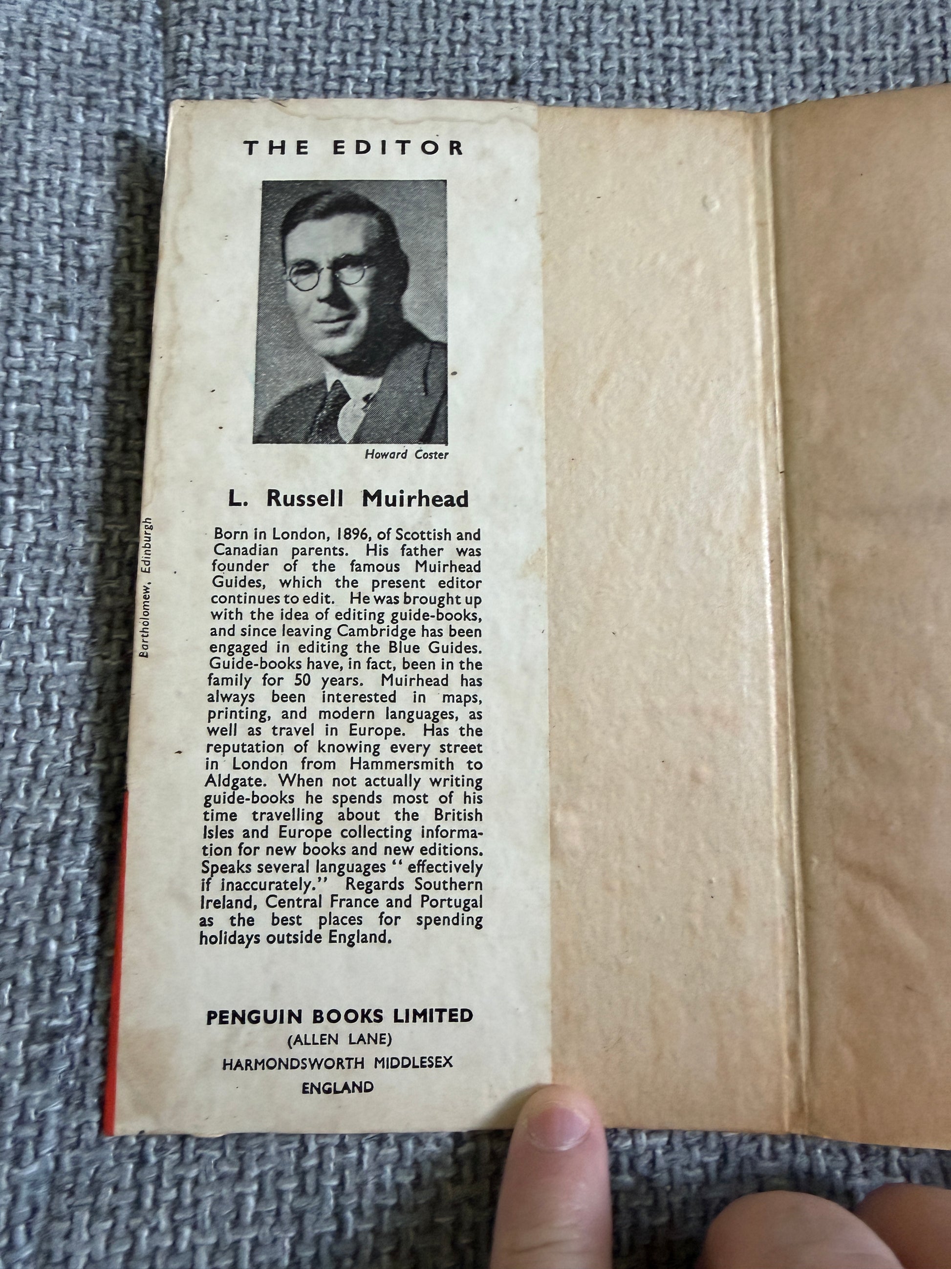 1939*1st* Devon (The Penguin Guides) L. Russell Muirhead (F. L. & E. A. Loveridge (Penguin Books) - Honeyburn Books (UK)