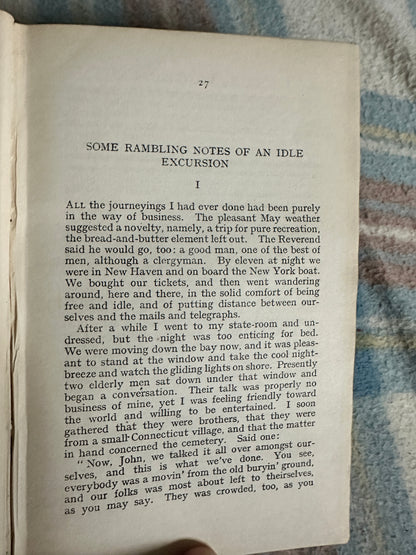 1910 The Stolen White Elephant & Other Stories - Mark Twain(Everett & Co Ltd)