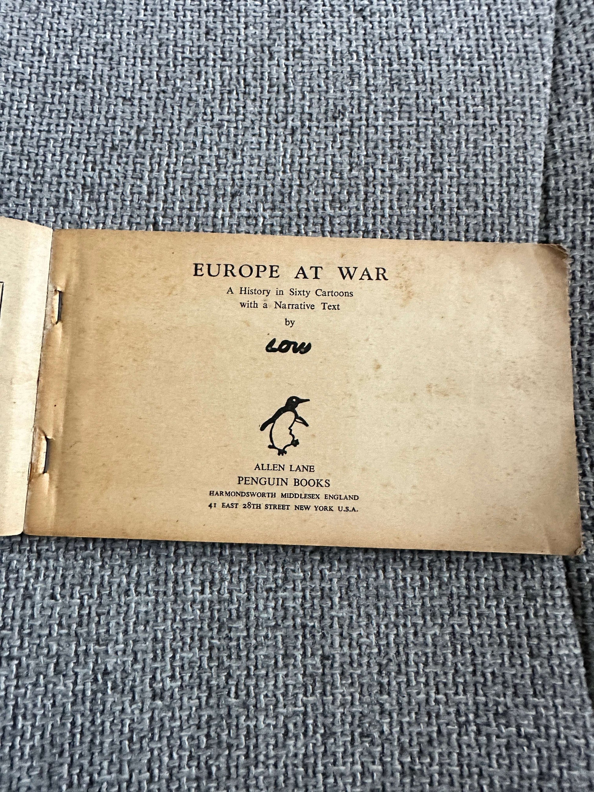 1941 Europe At War - Low (Penguin Special)