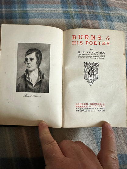 1930 Marlowe, Burns & Byron & Their Poetry - John H. Ingram/ H. A. Kellow/ William Dick(George G. Harrap Publisher)