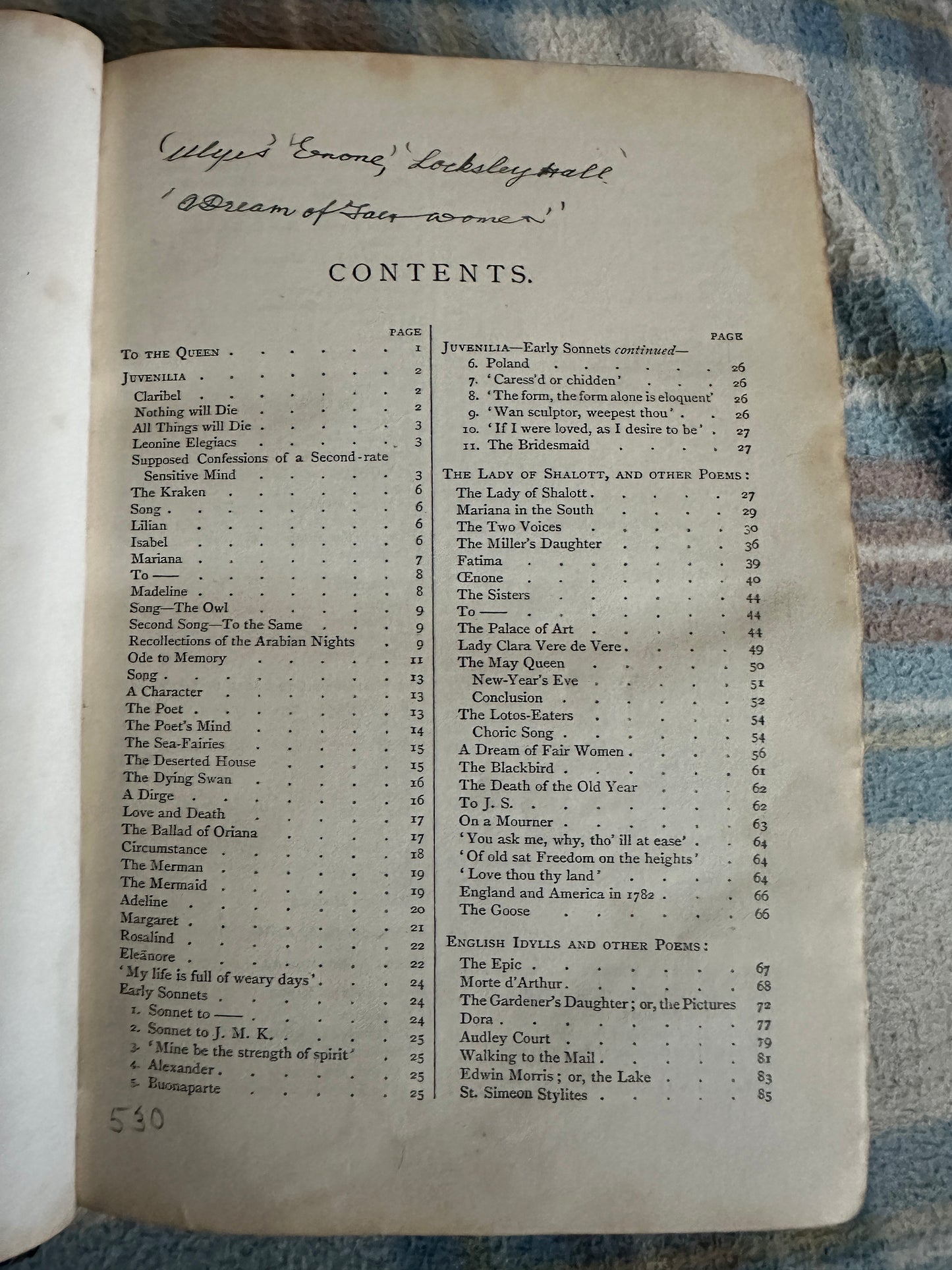 1889 The Works Of Alfred Lord Tennyson(MacMillan)