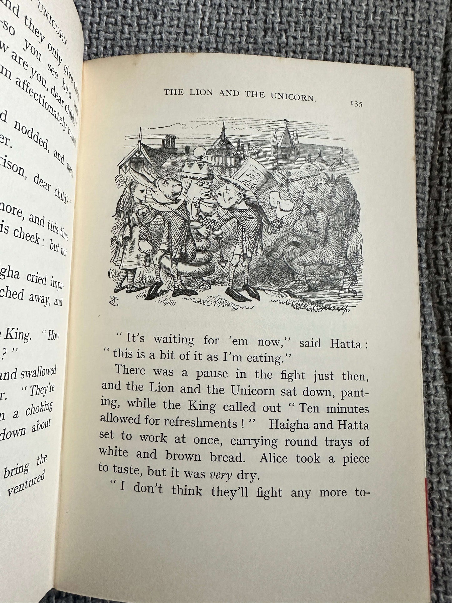 1962 Through The Looking Glass & What Alice Found There - Lewis Carroll (John Tenniel Illust) MacMillan & Co Ltd.